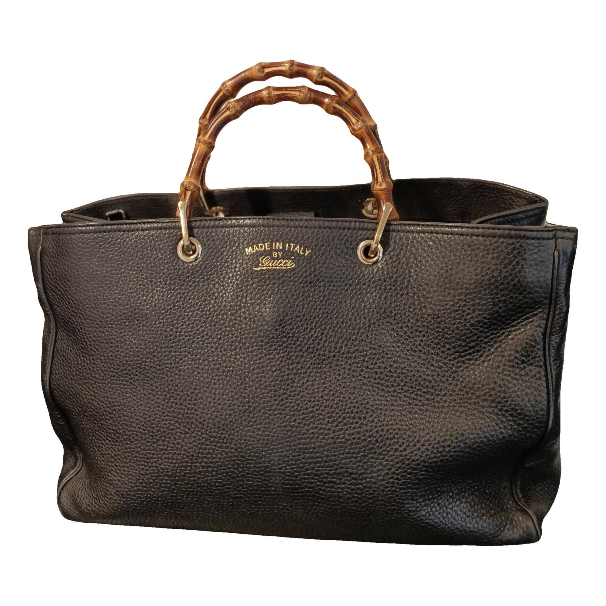 Bamboo leather handbag