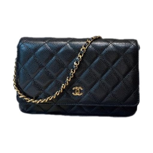 Wallet On Chain leather handbag