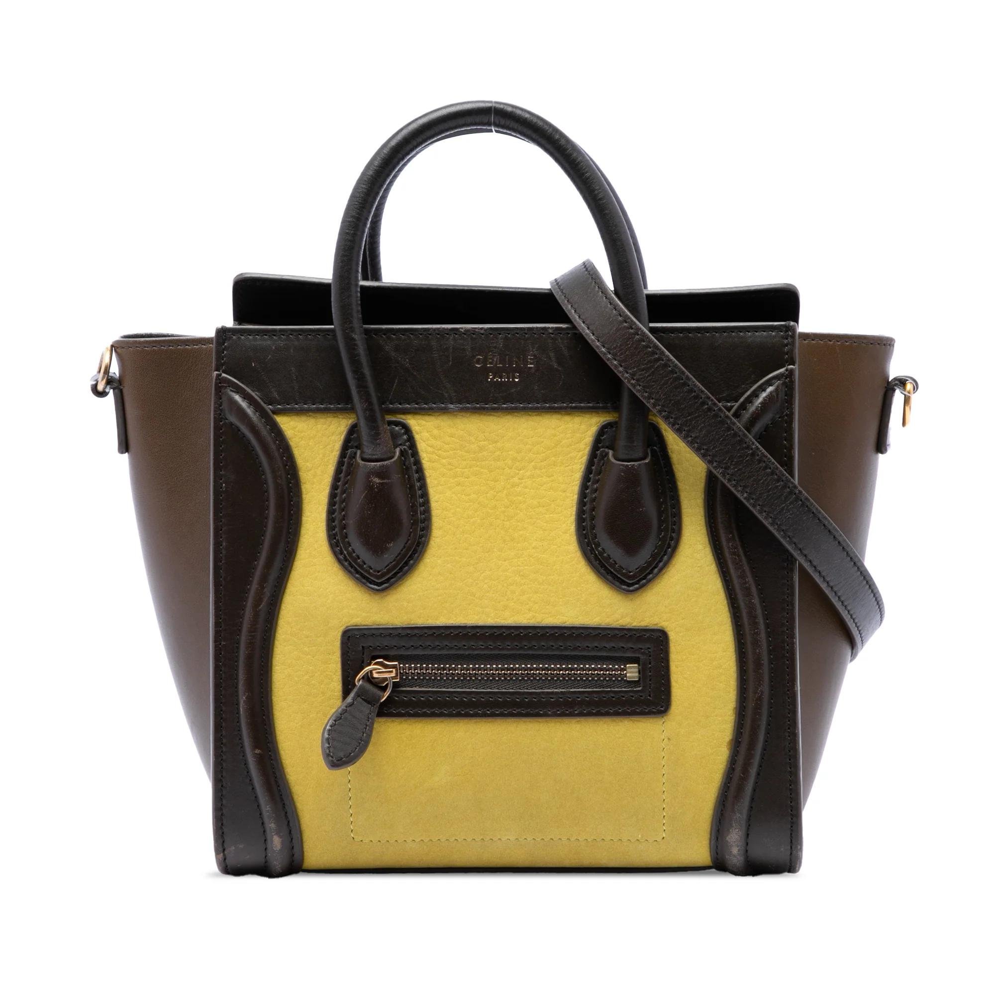 Luggage pony-style calfskin handbag