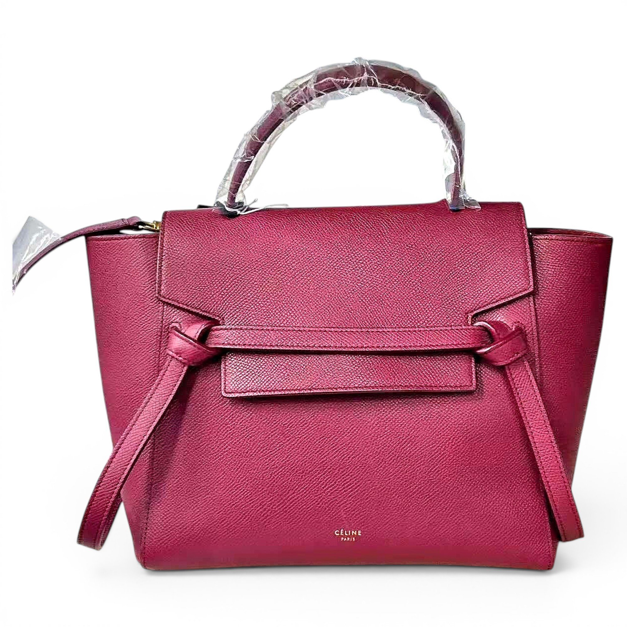 Belt leather handbag
