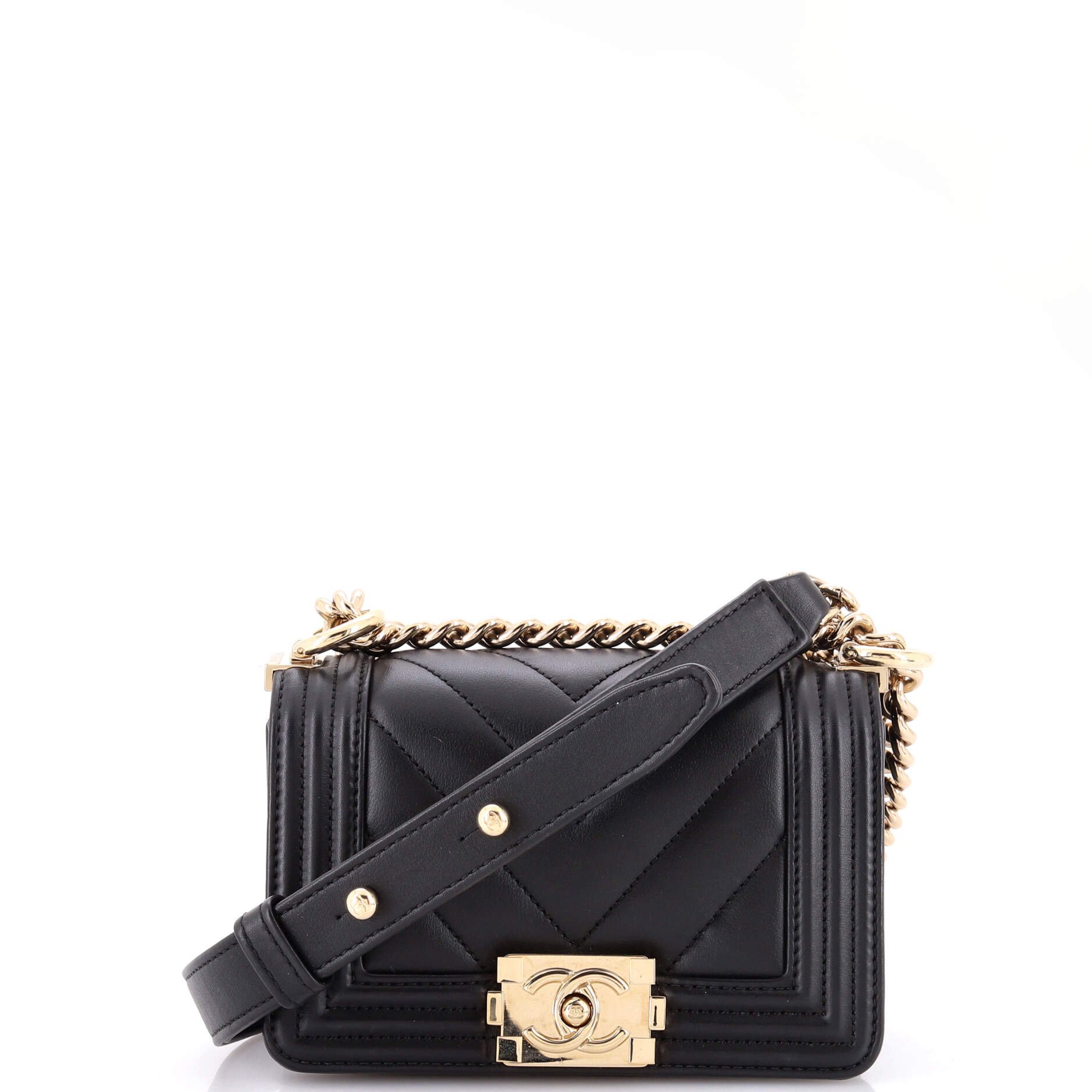 Boy Flap Bag Chevron Lambskin Mini