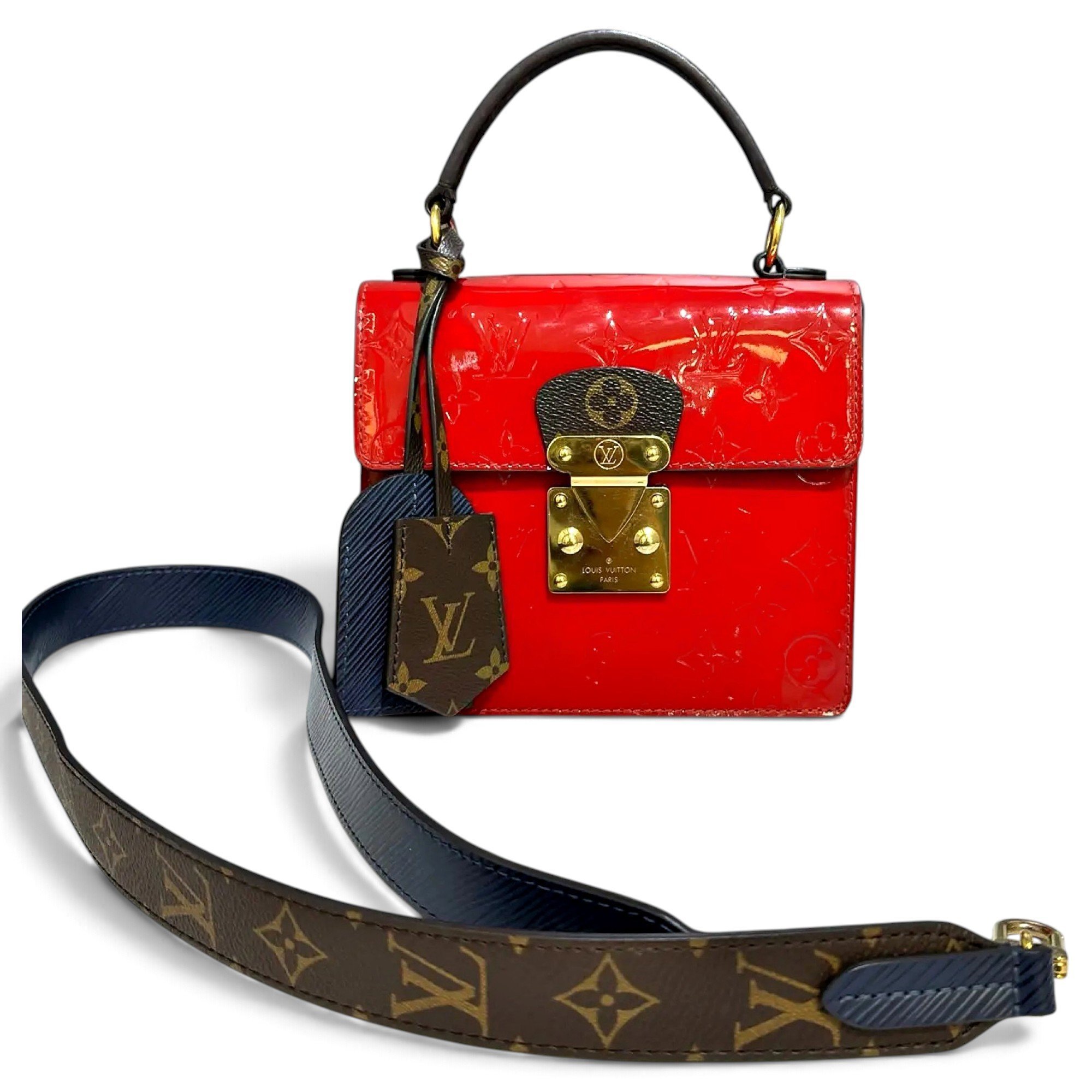 Spring street patent leather handbag