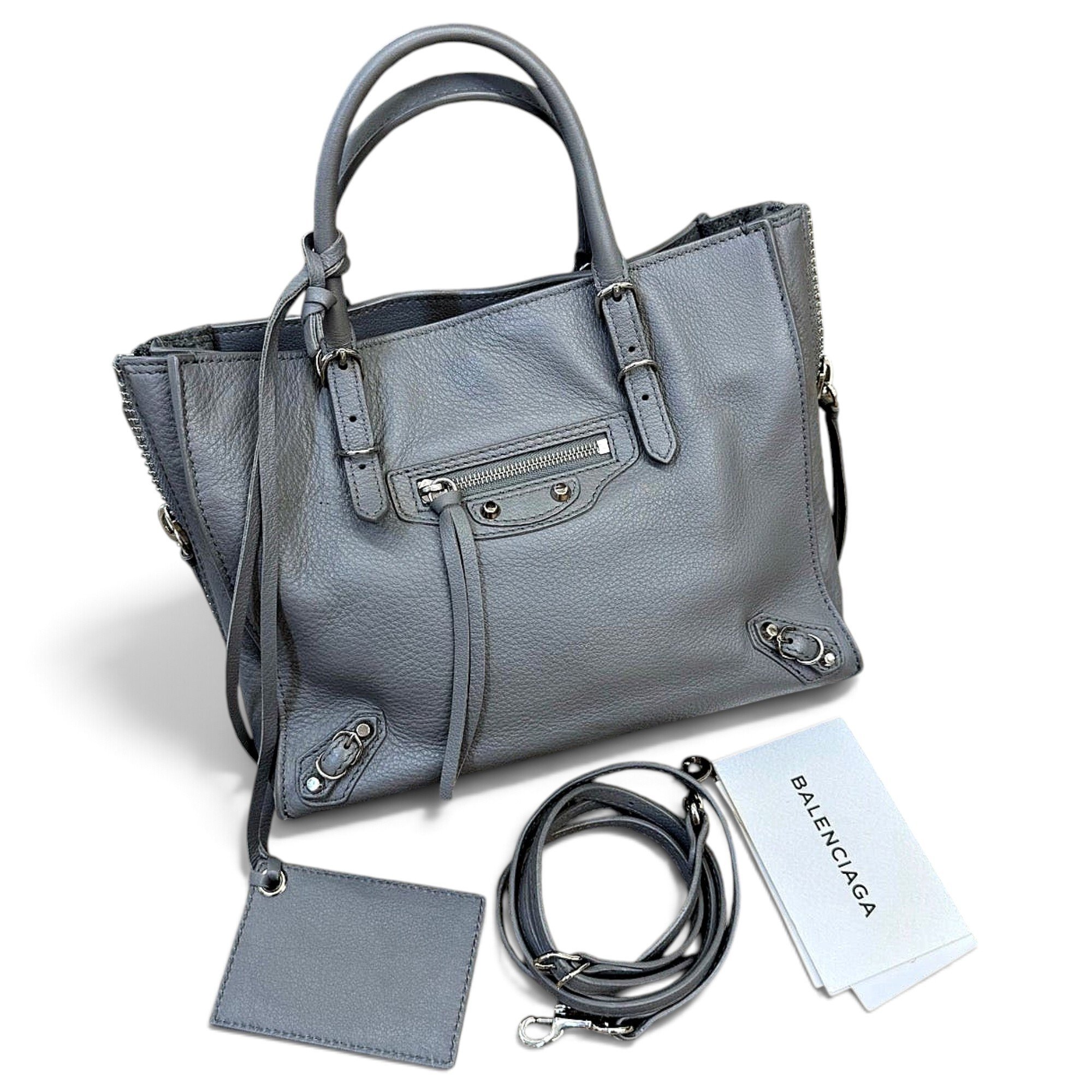 Leather tote