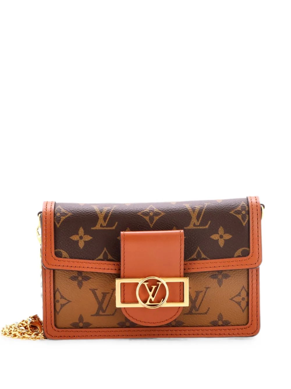 Dauphine Chain Wallet Reverse Monogram Canvas clutch bag