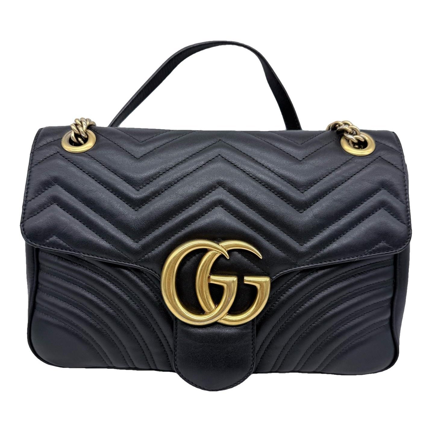 GG Marmont Flap leather handbag