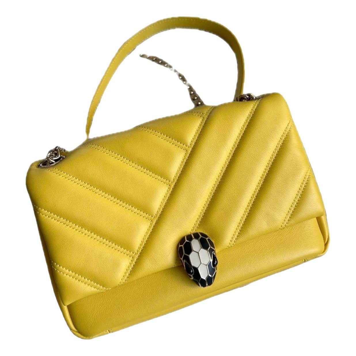Serpenti leather handbag