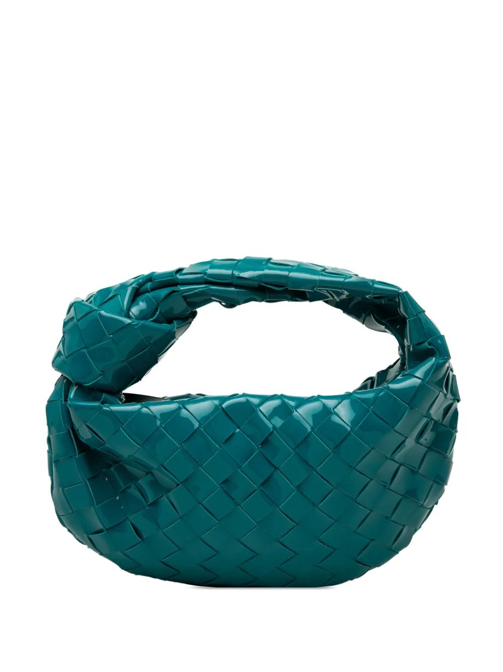 Bottega Veneta 2012-2026 Mini Patent Intrecciato Jodie hobo bag