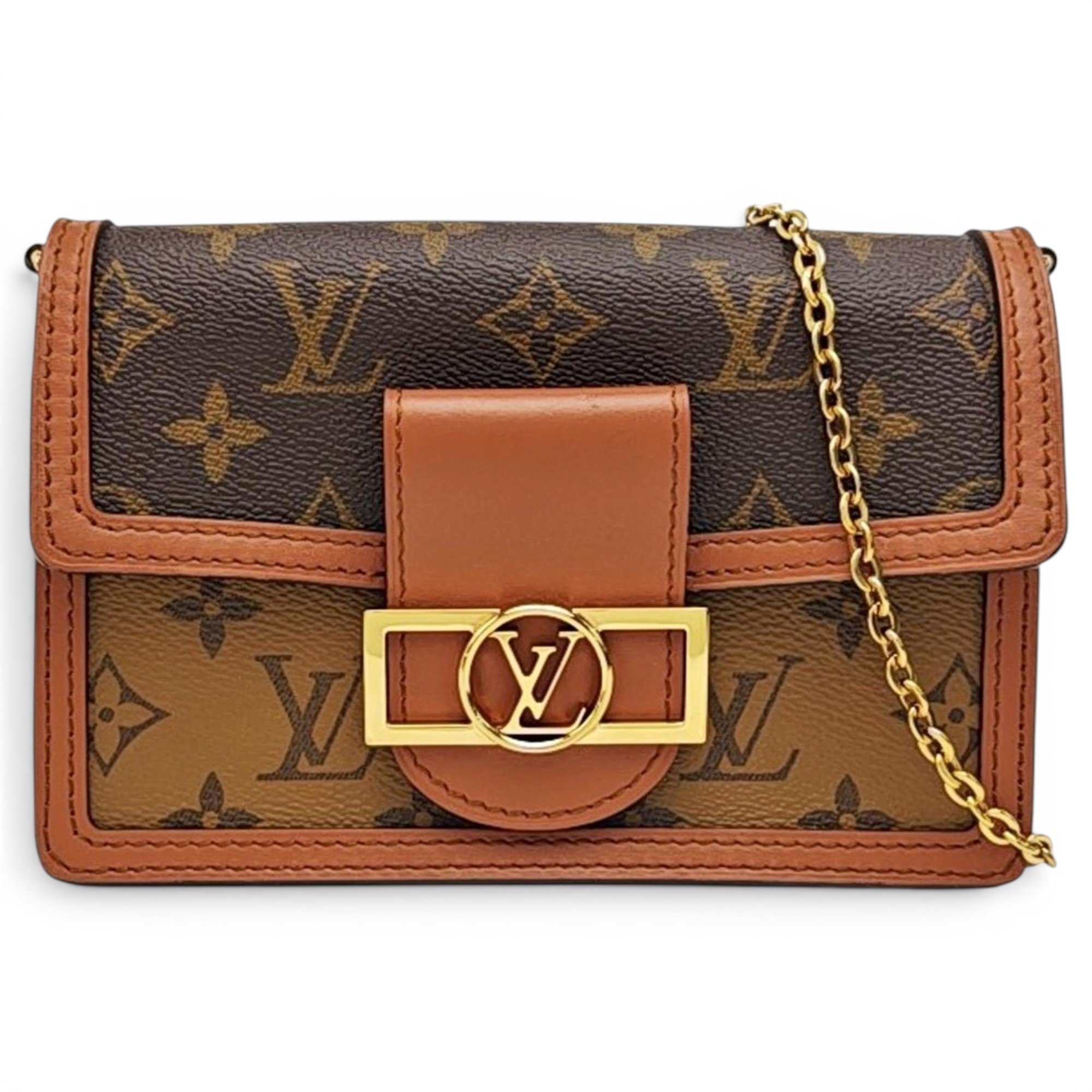 Dauphine leather handbag