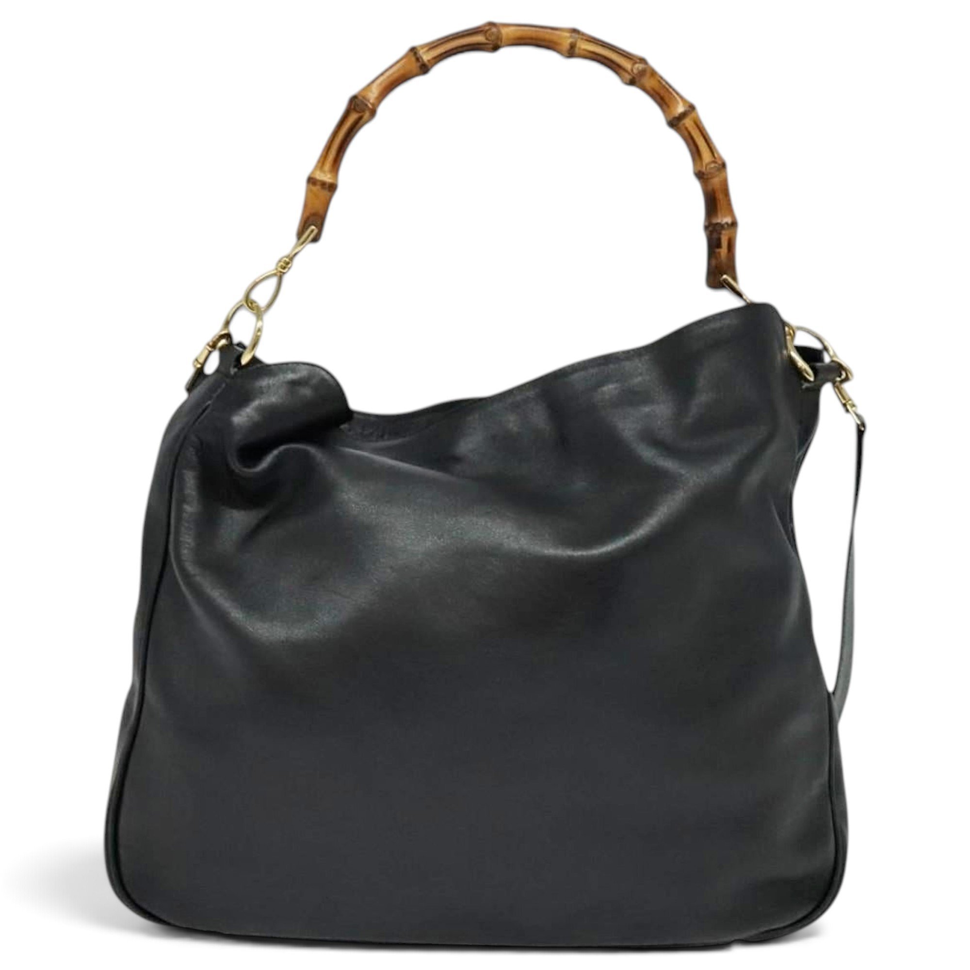 Bamboo leather handbag