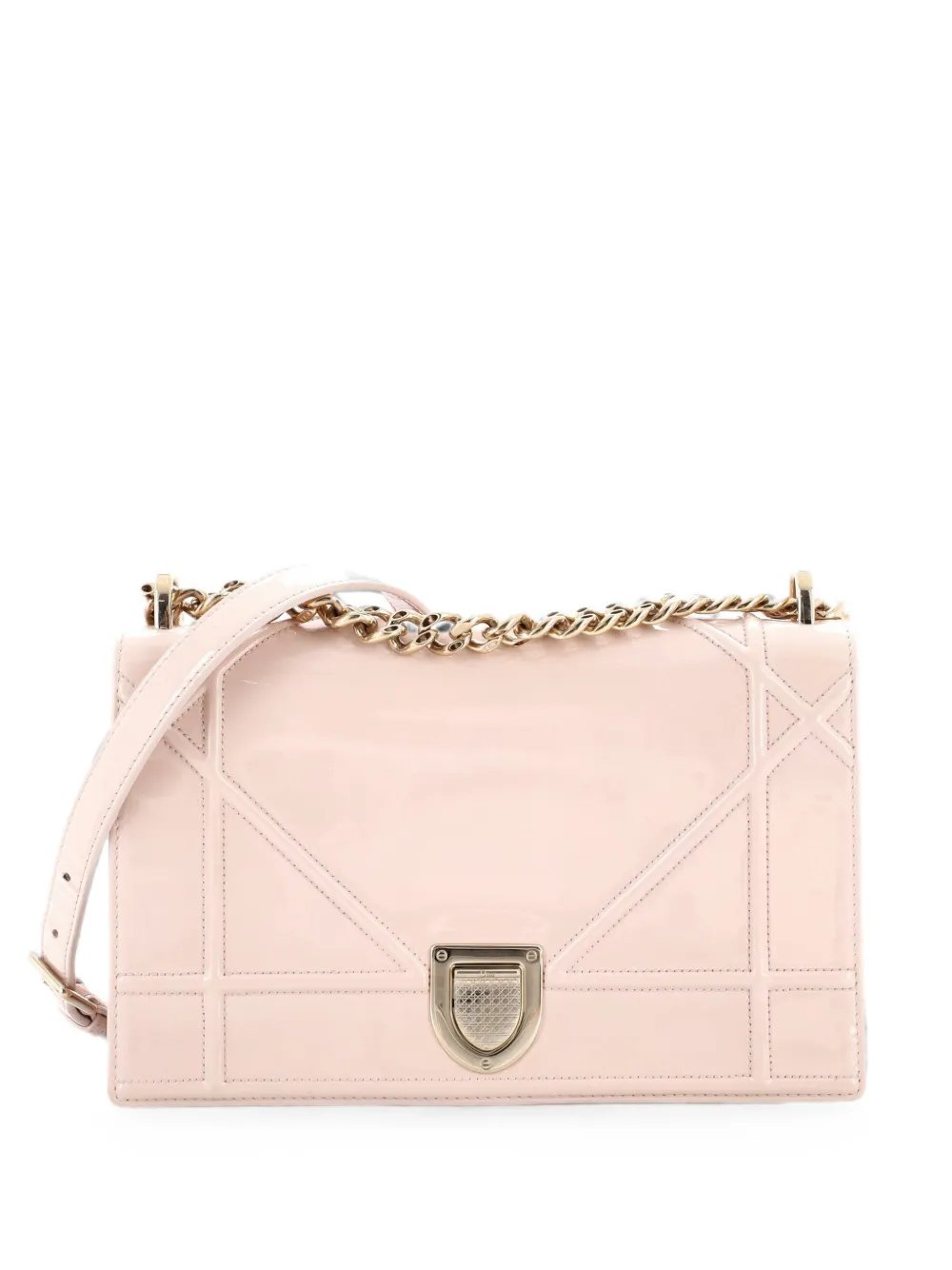Dior Diorama Flap Bag Patent Medium shoulder bag