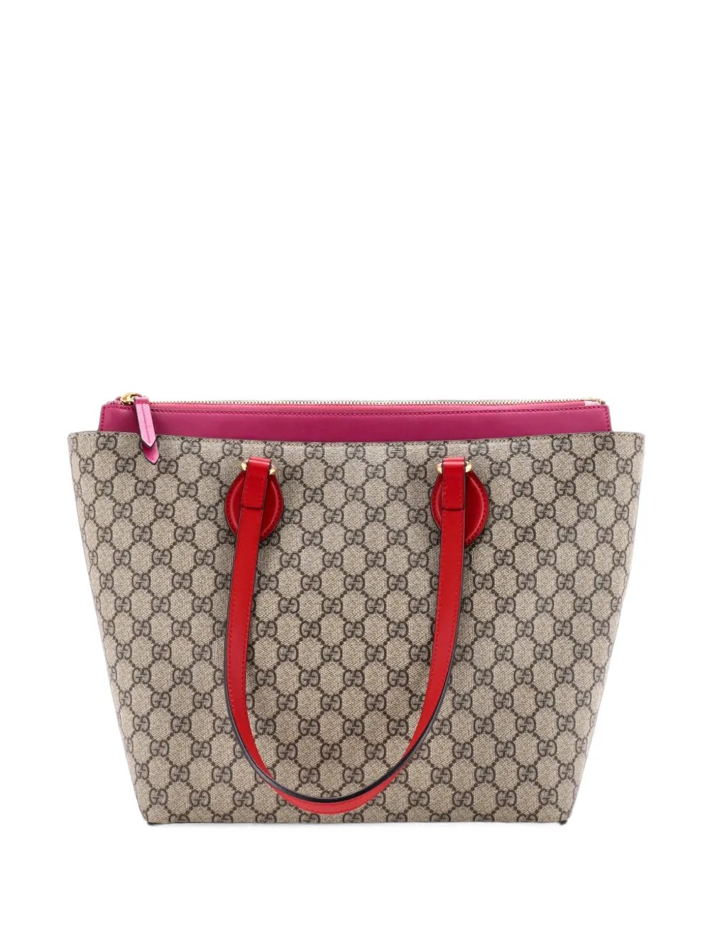 Linea A Zip GG Coated Canvas and Leather Medium tote bag