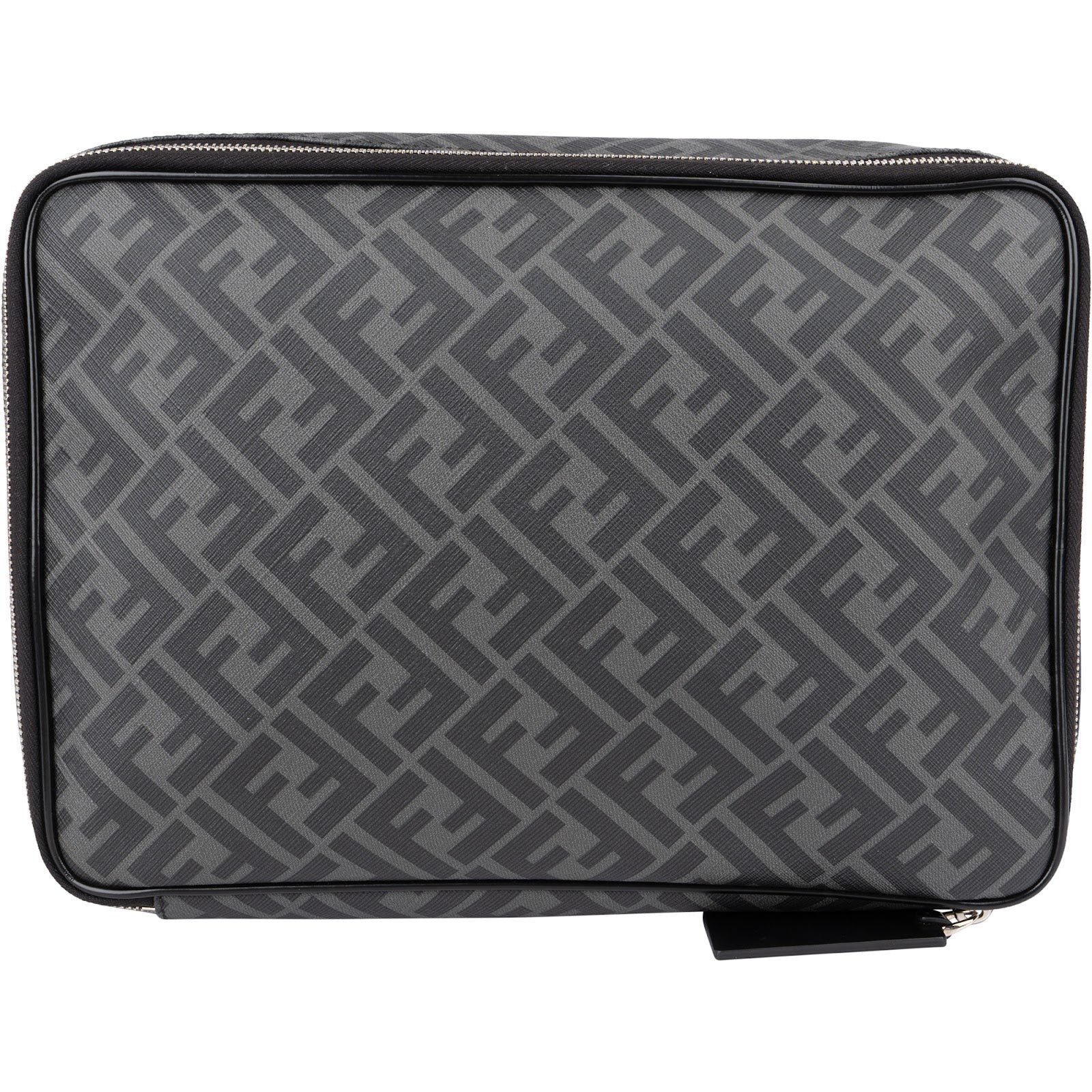 FF leather clutch bag