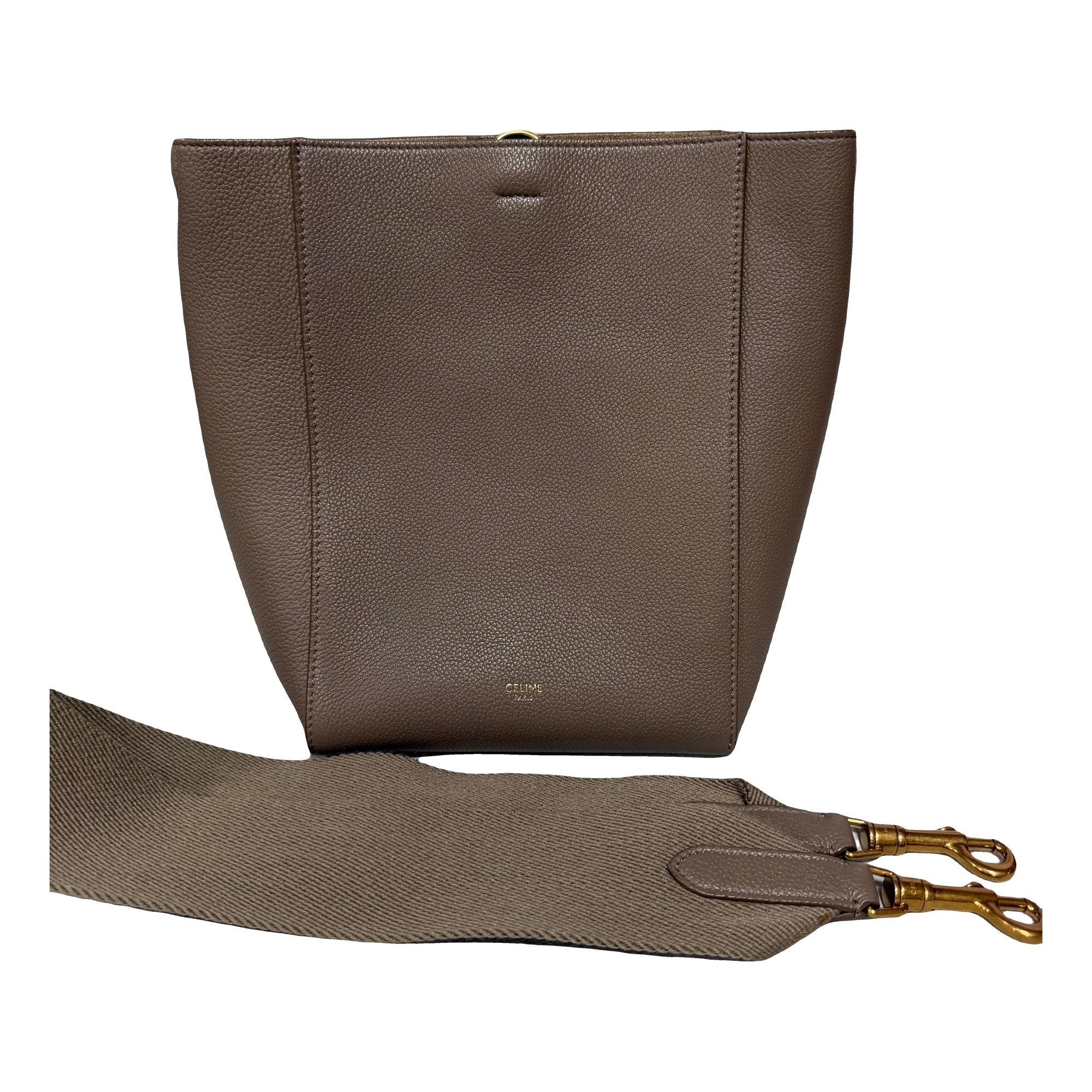 Seau Sangle leather handbag