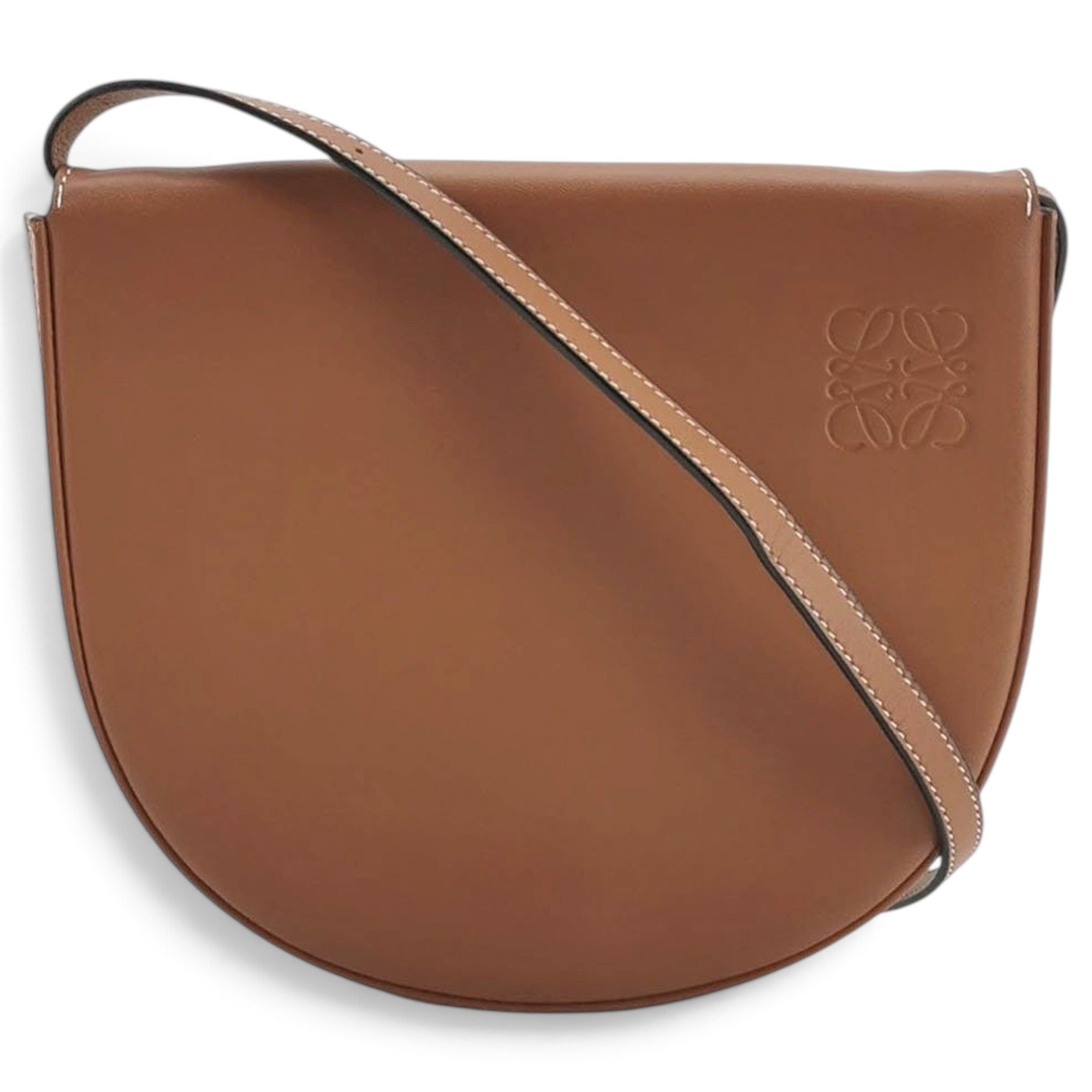 Heel leather handbag