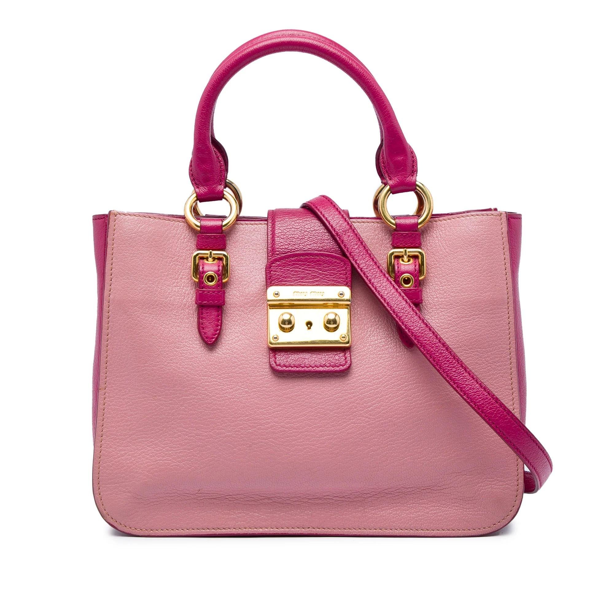 Madras leather handbag