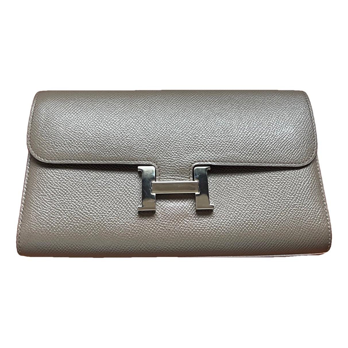 Leather clutch bag