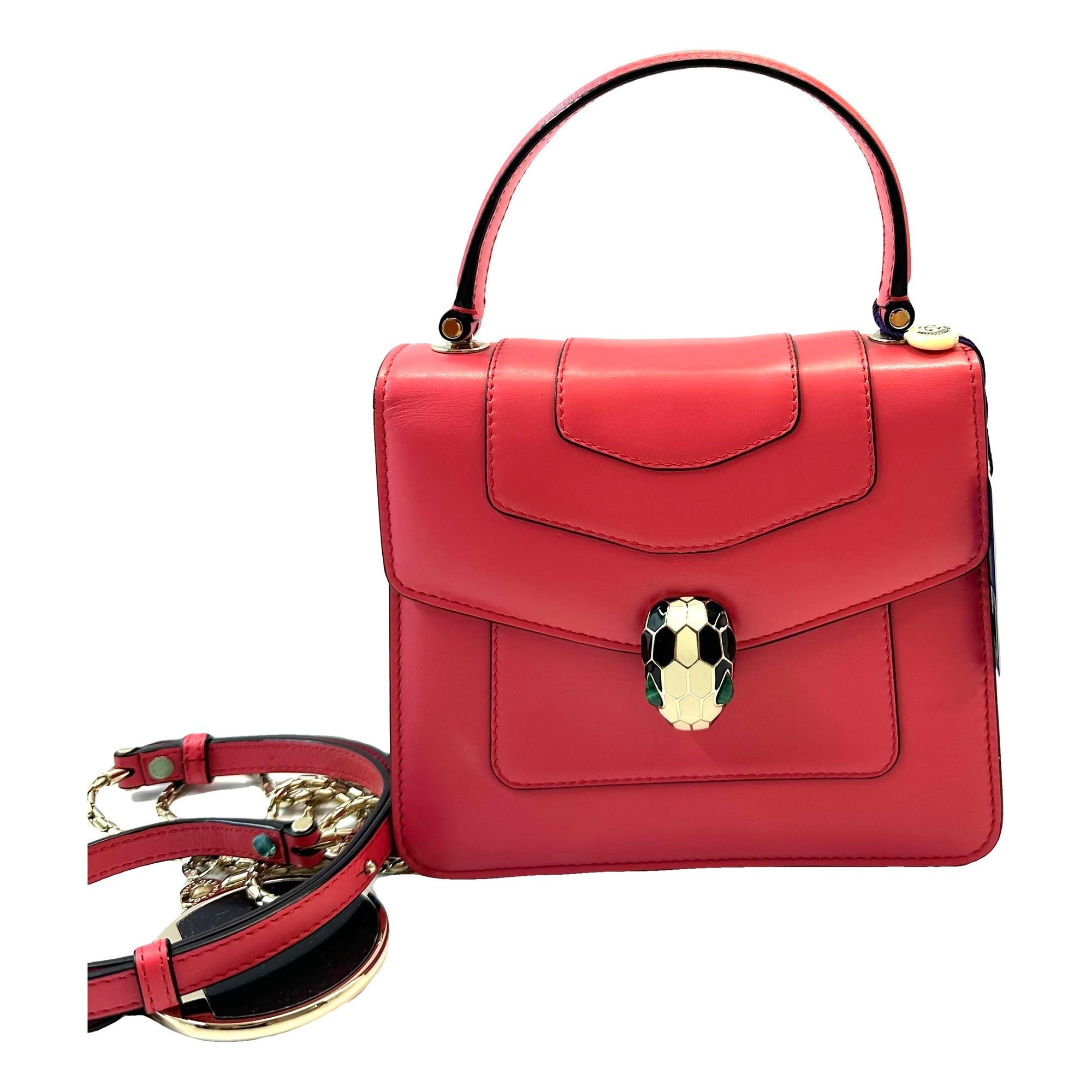 Serpenti leather handbag