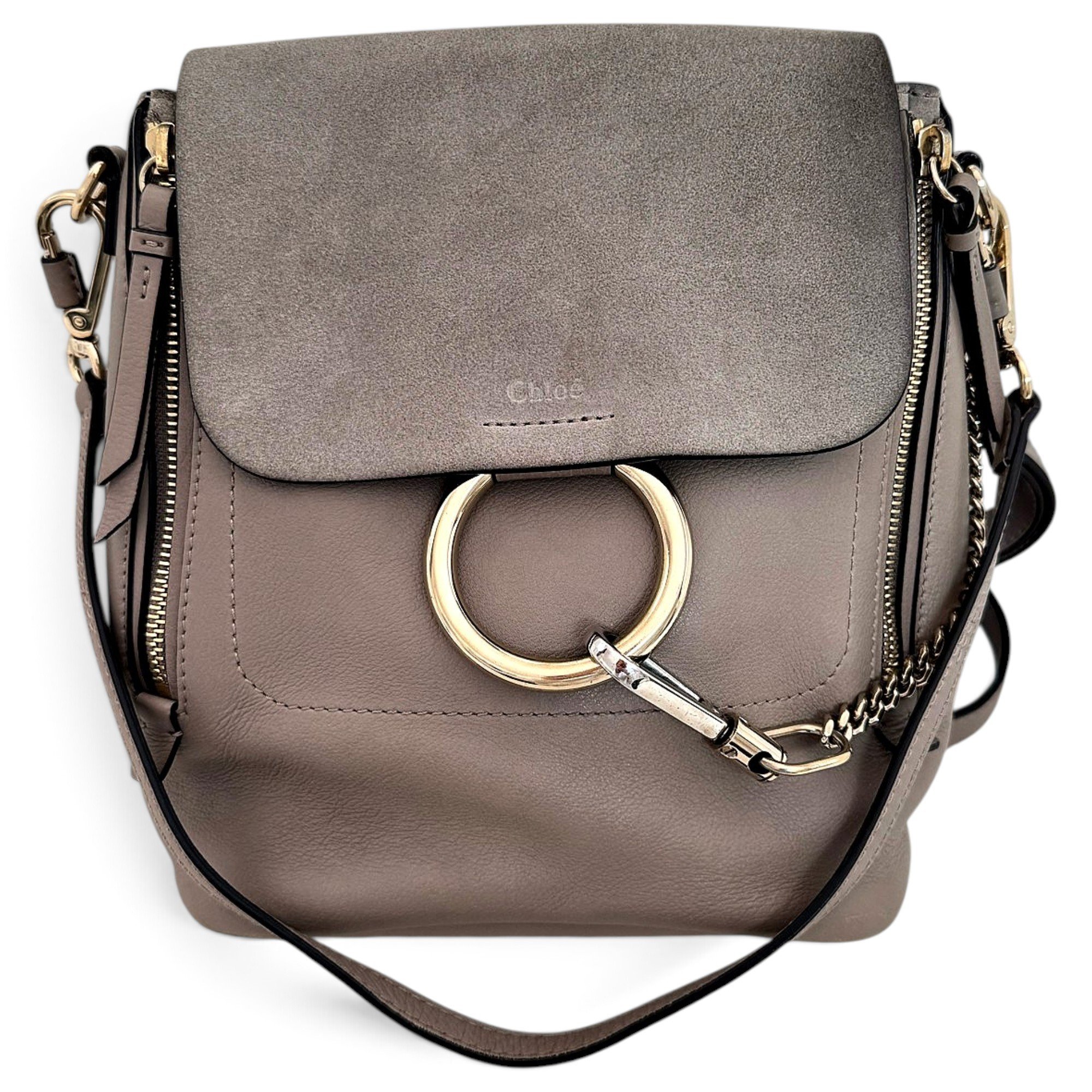 Faye leather backpack