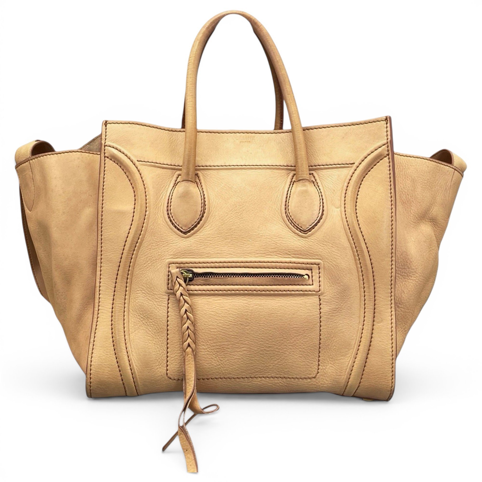 Luggage leather handbag