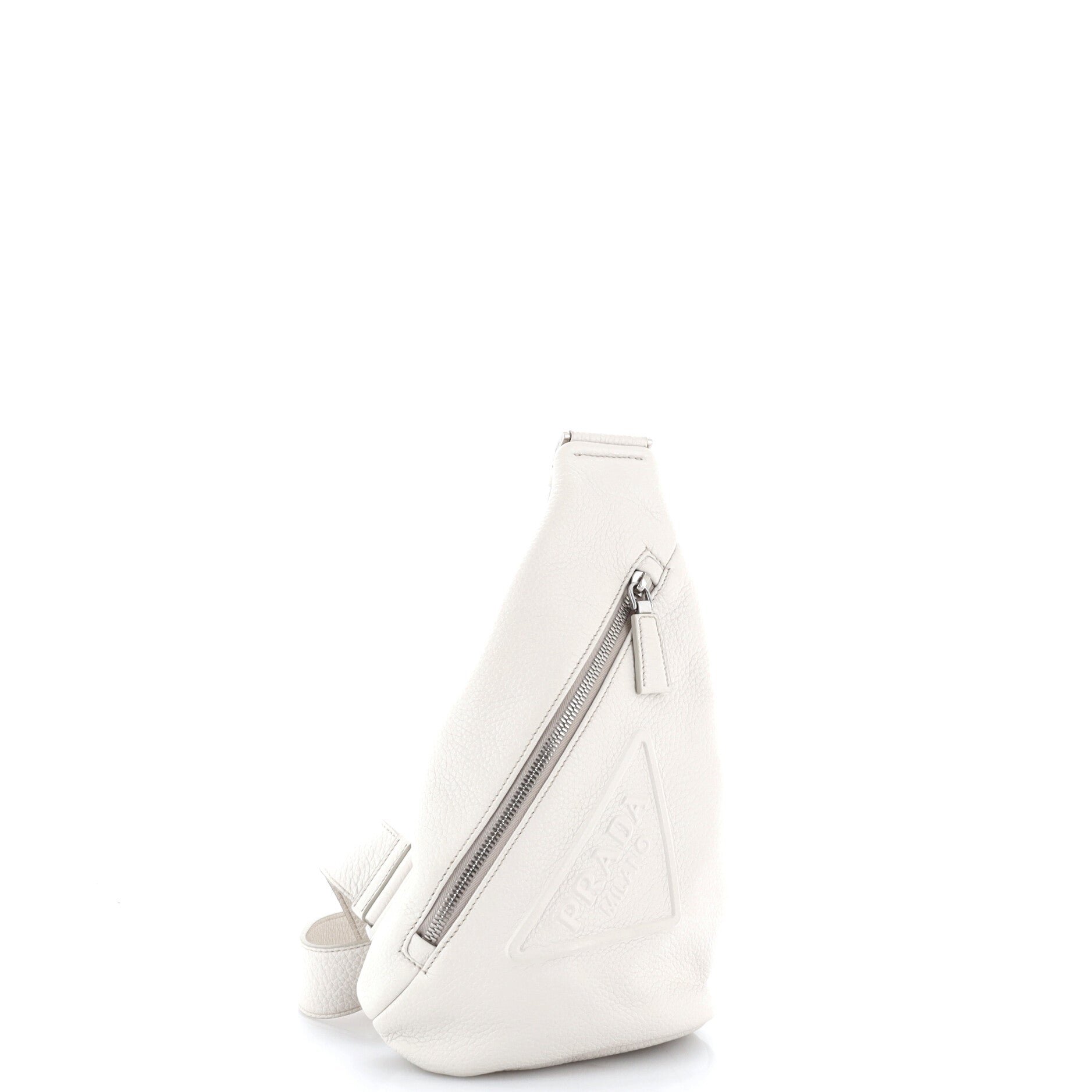 Triangle Logo Sling Bag Leather