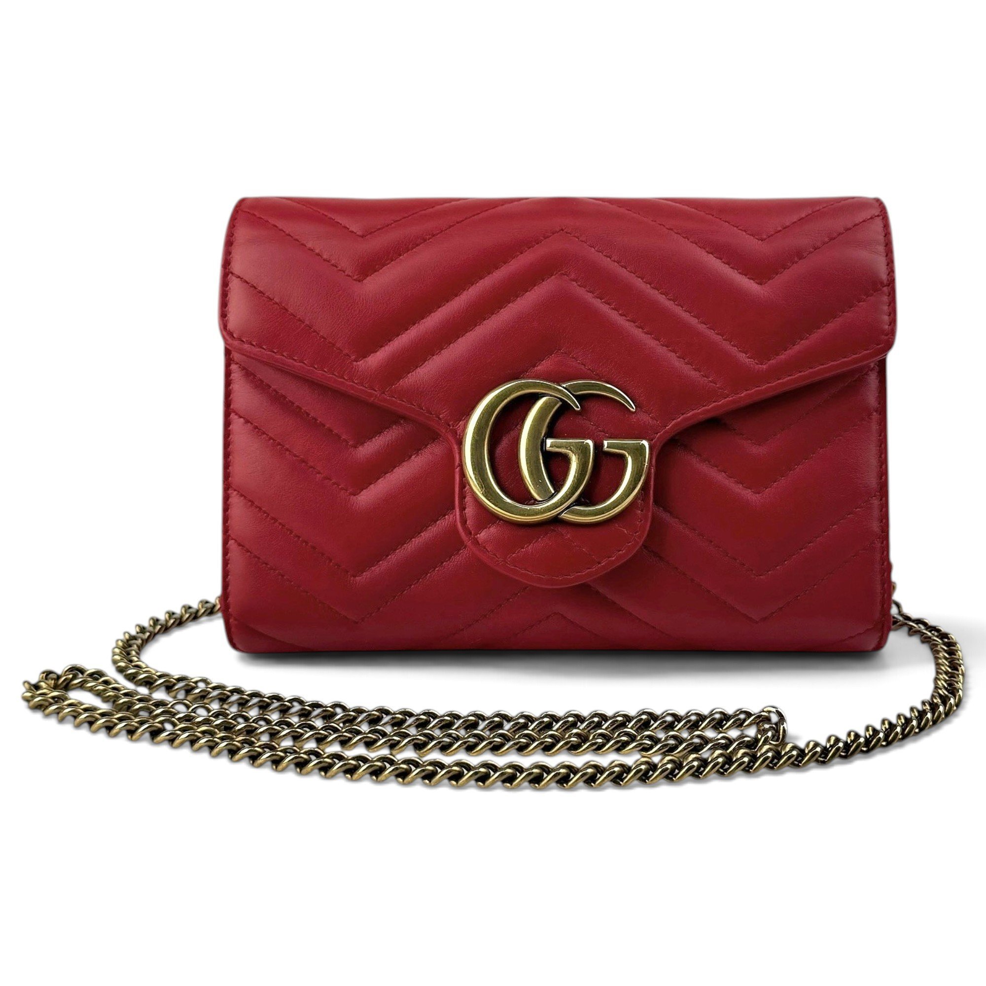 GG Marmont Flap leather crossbody bag