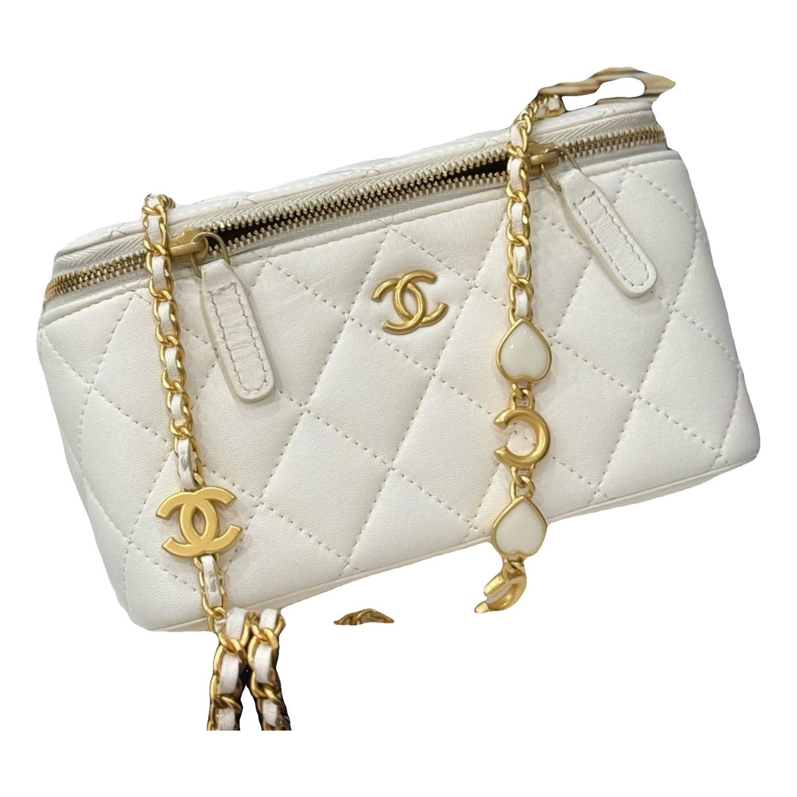Vanity leather handbag
