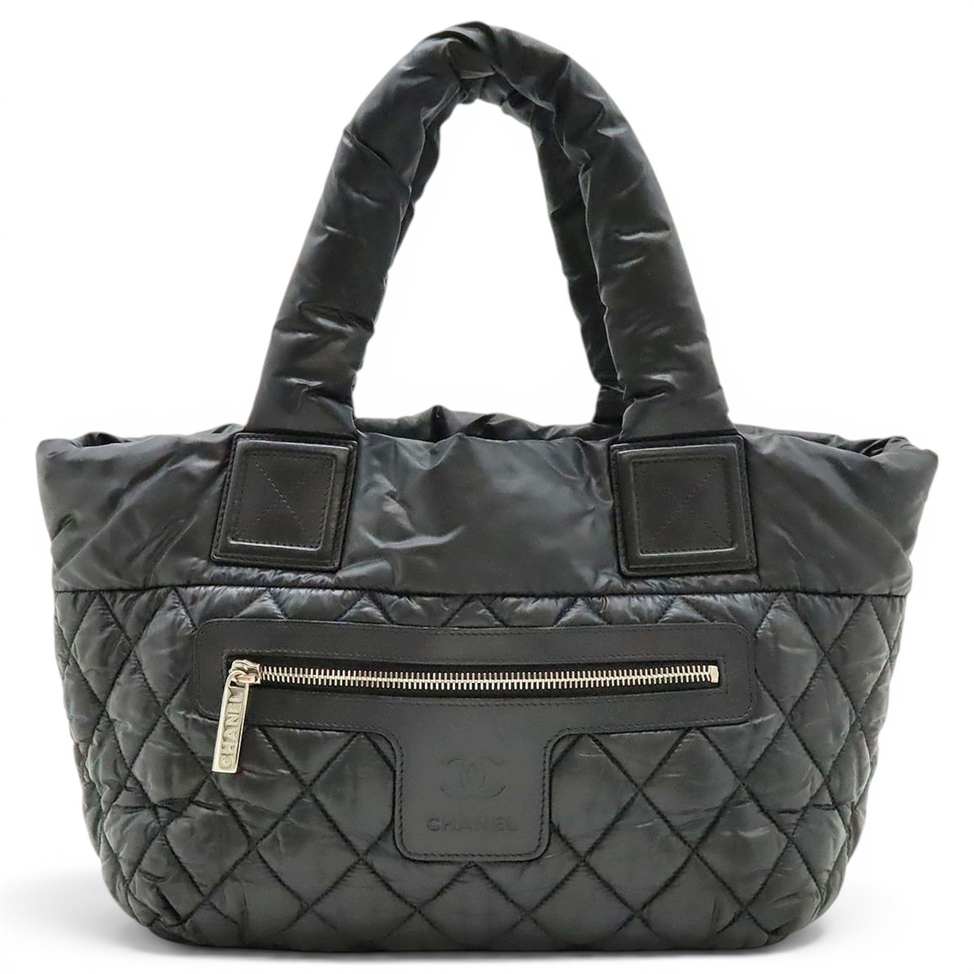 Cocoon leather tote