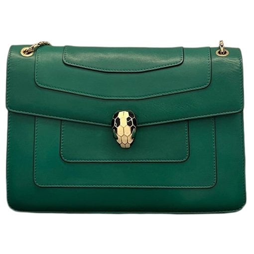 Serpenti leather handbag