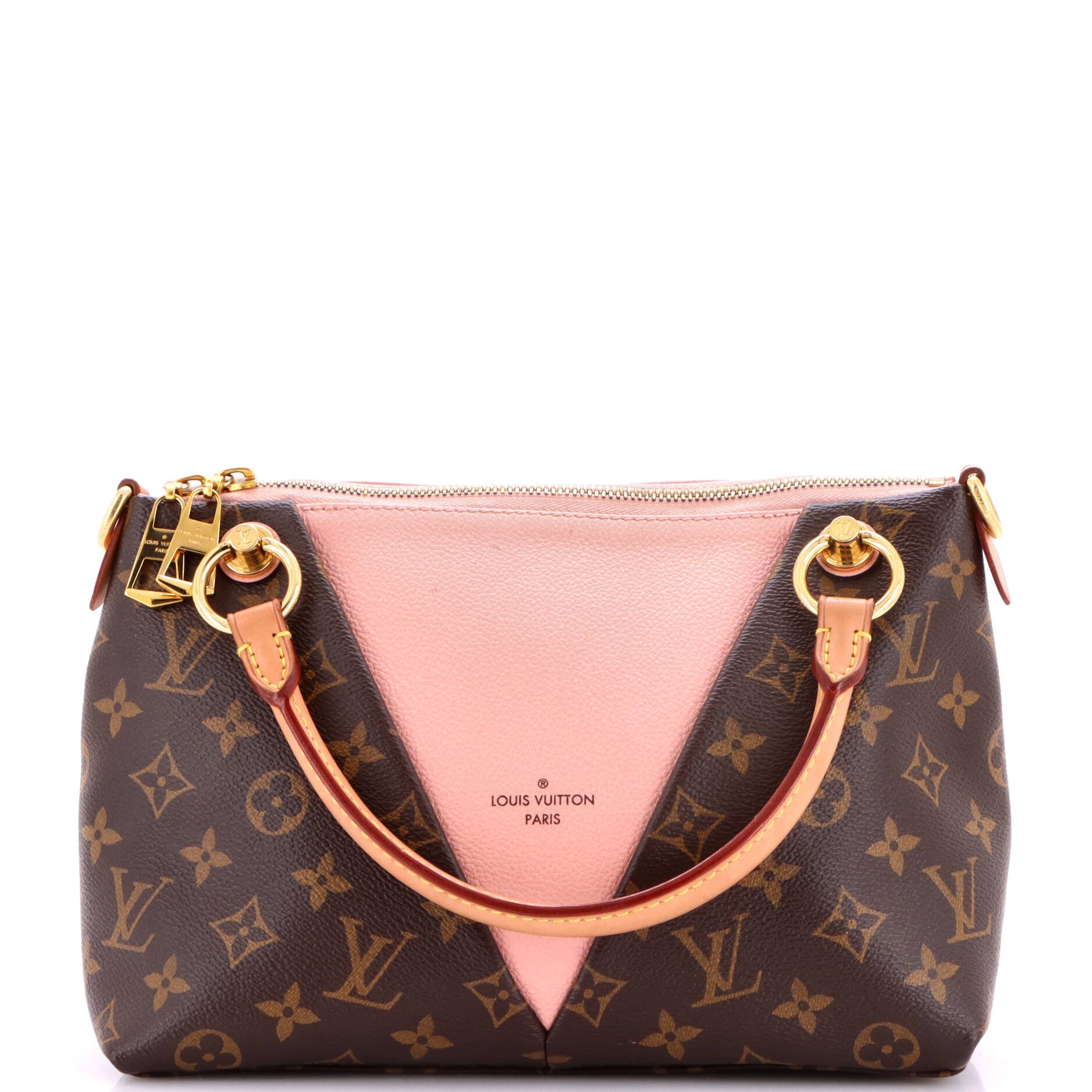 V Tote Monogram Canvas and Leather BB