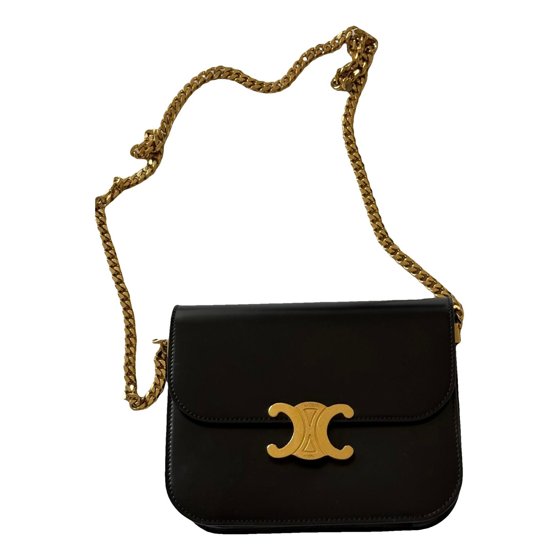 Triomphe leather handbag
