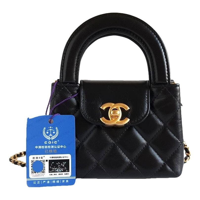 Mini Shopping leather handbag