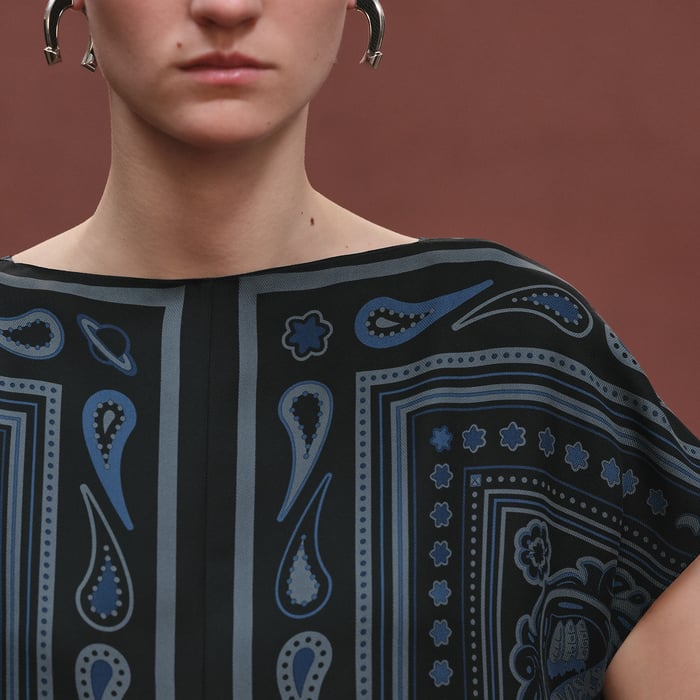 Noir Réglisse "Candy Libris Bandana" Classic Tunic