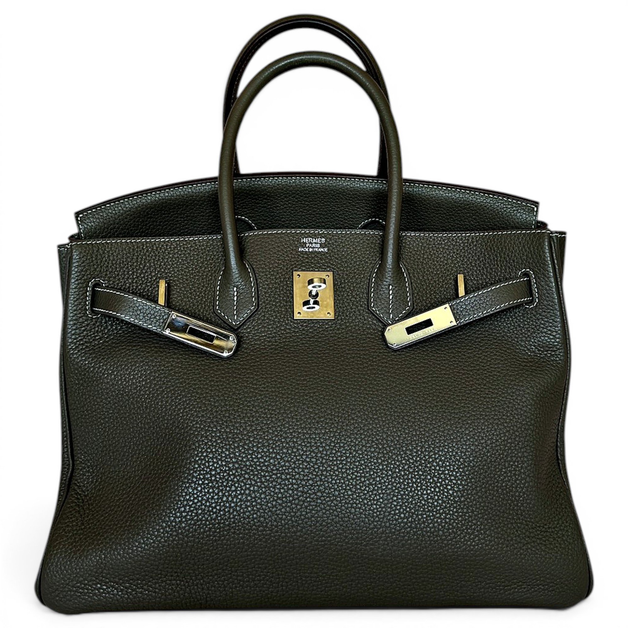 Birkin 35 leather handbag