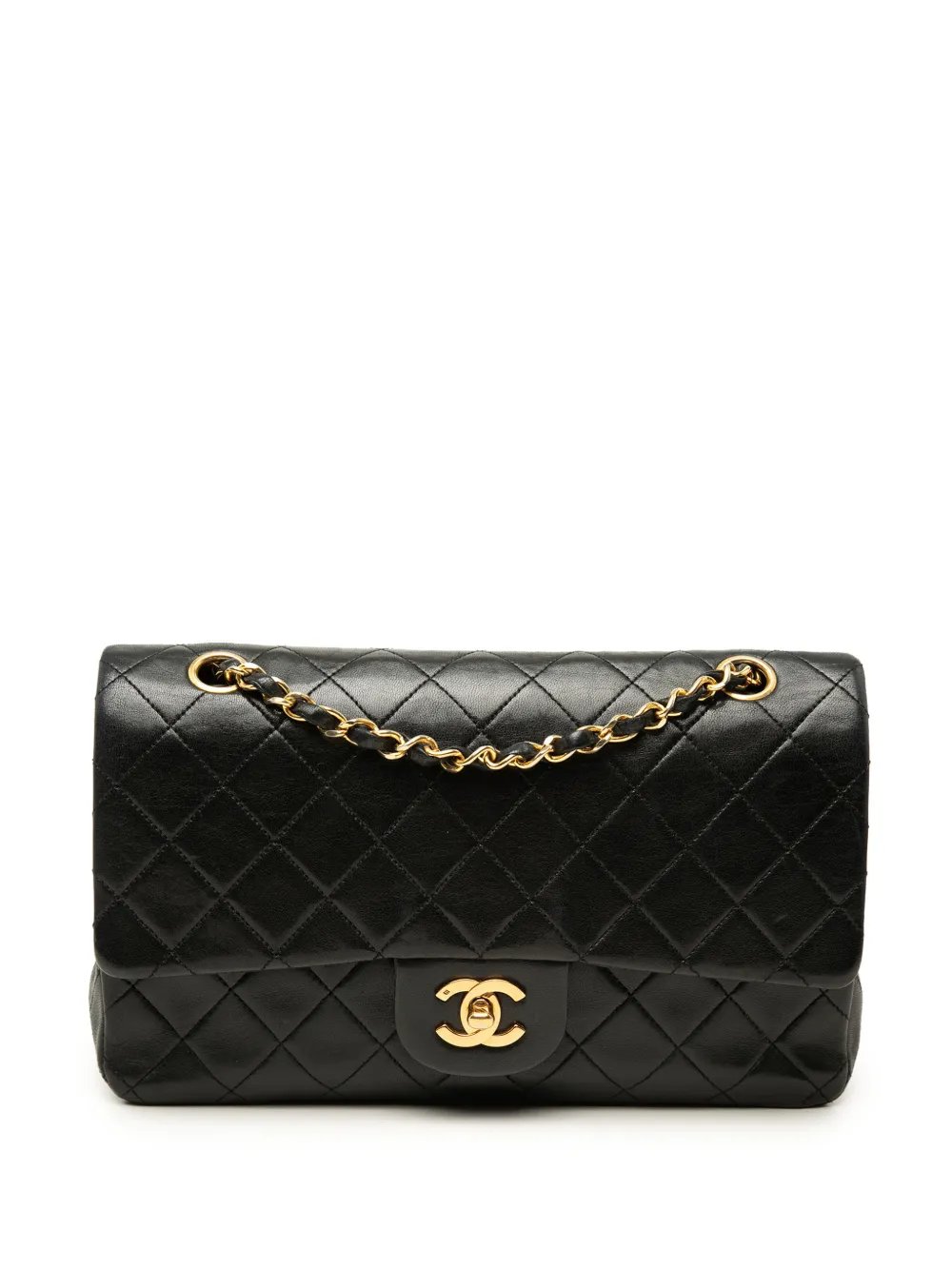 1989-1991 Medium Classic Lambskin Double Flap shoulder bag
