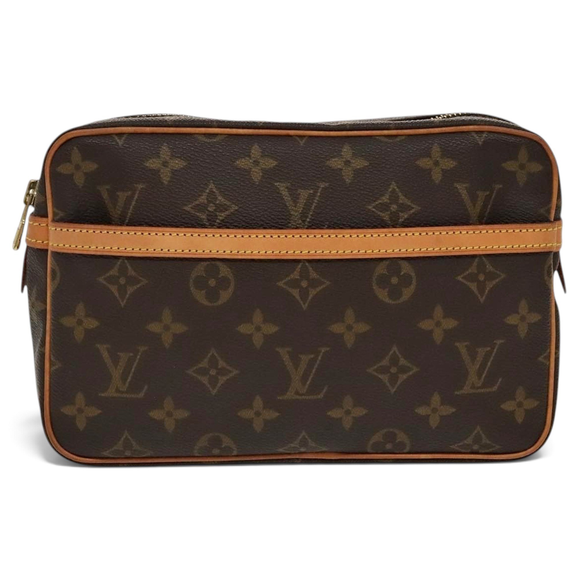 Leather clutch bag