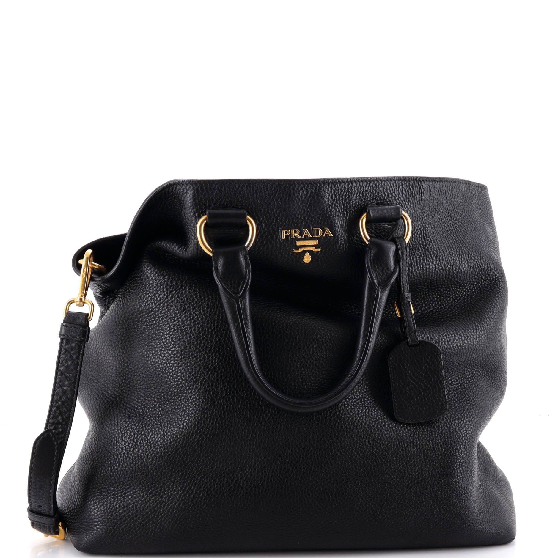 Convertible Shopper Tote Vitello Daino Large