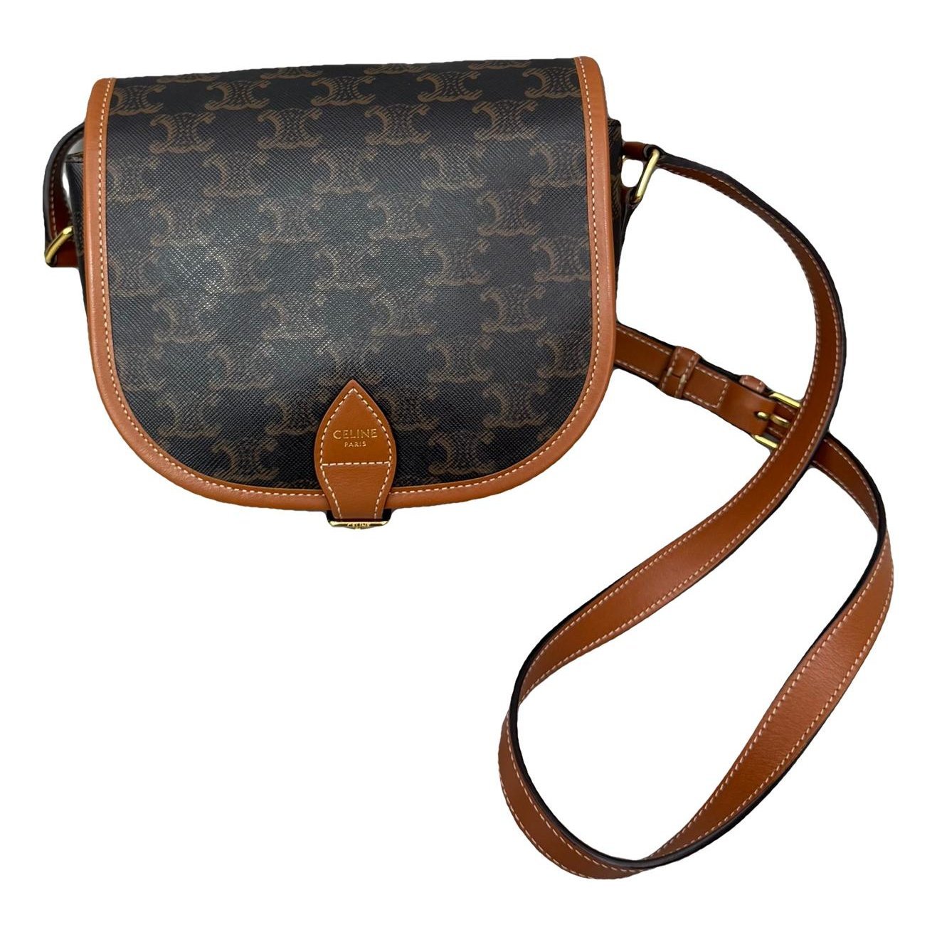 Triomphe leather handbag