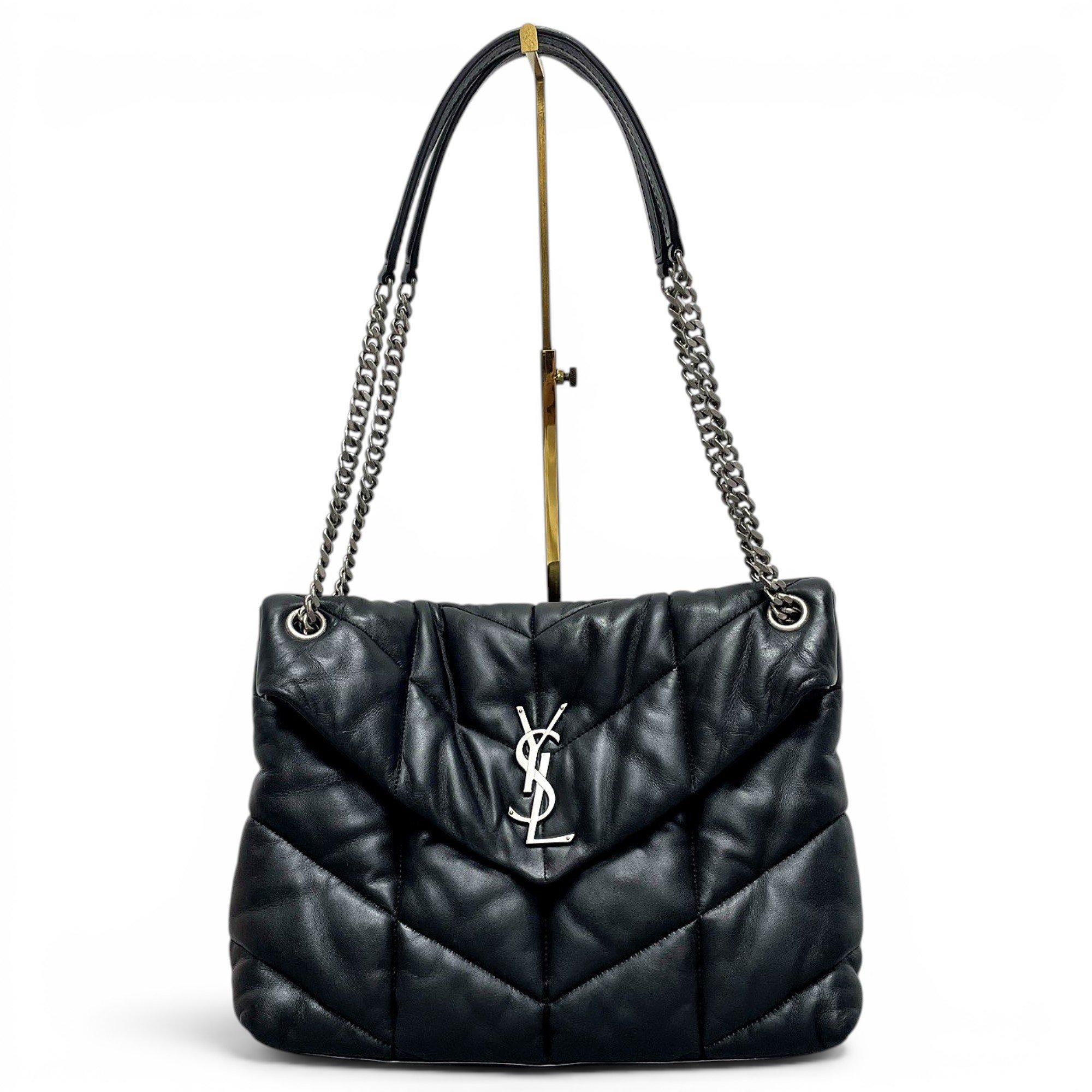 Loulou Puffer leather crossbody bag