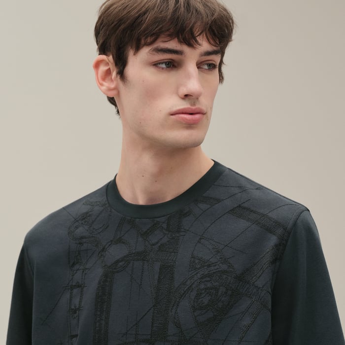 Ardoise "Cavalcadour Griffonne" Embroidered T-shirt