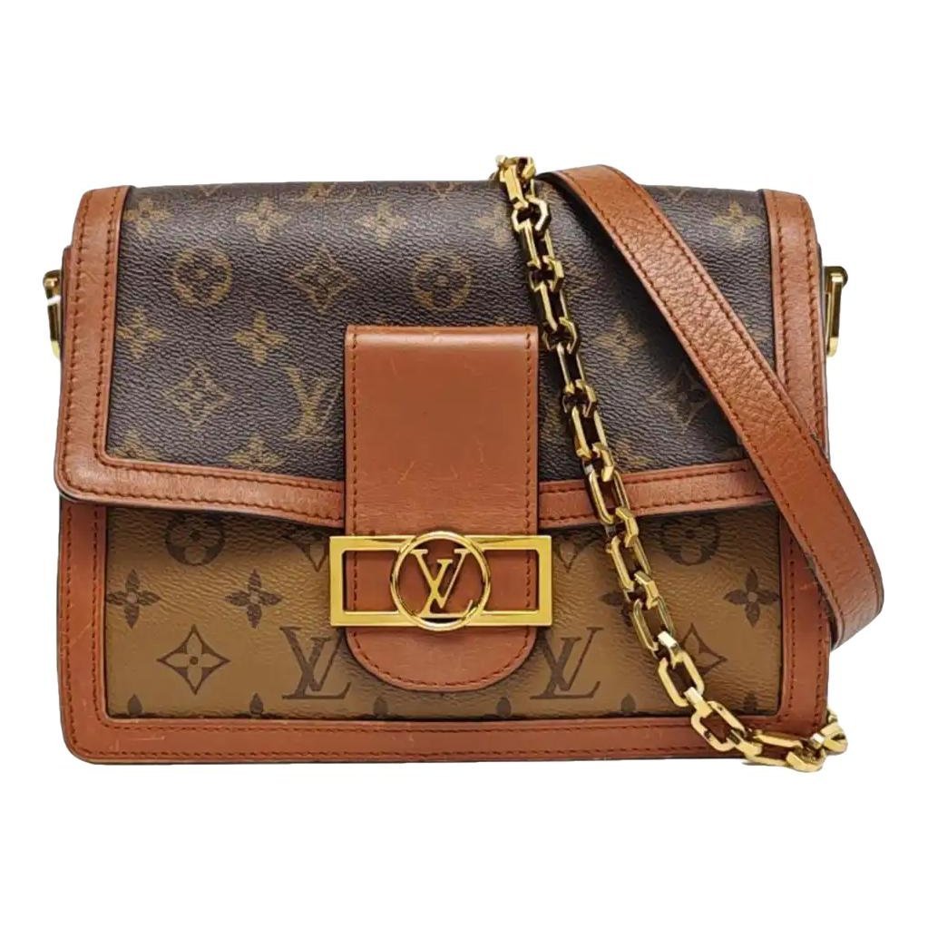 Dauphine leather crossbody bag