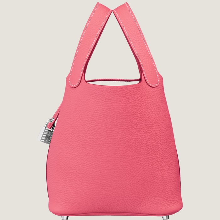 Rose Azalée Picotin Lock 18 Bag