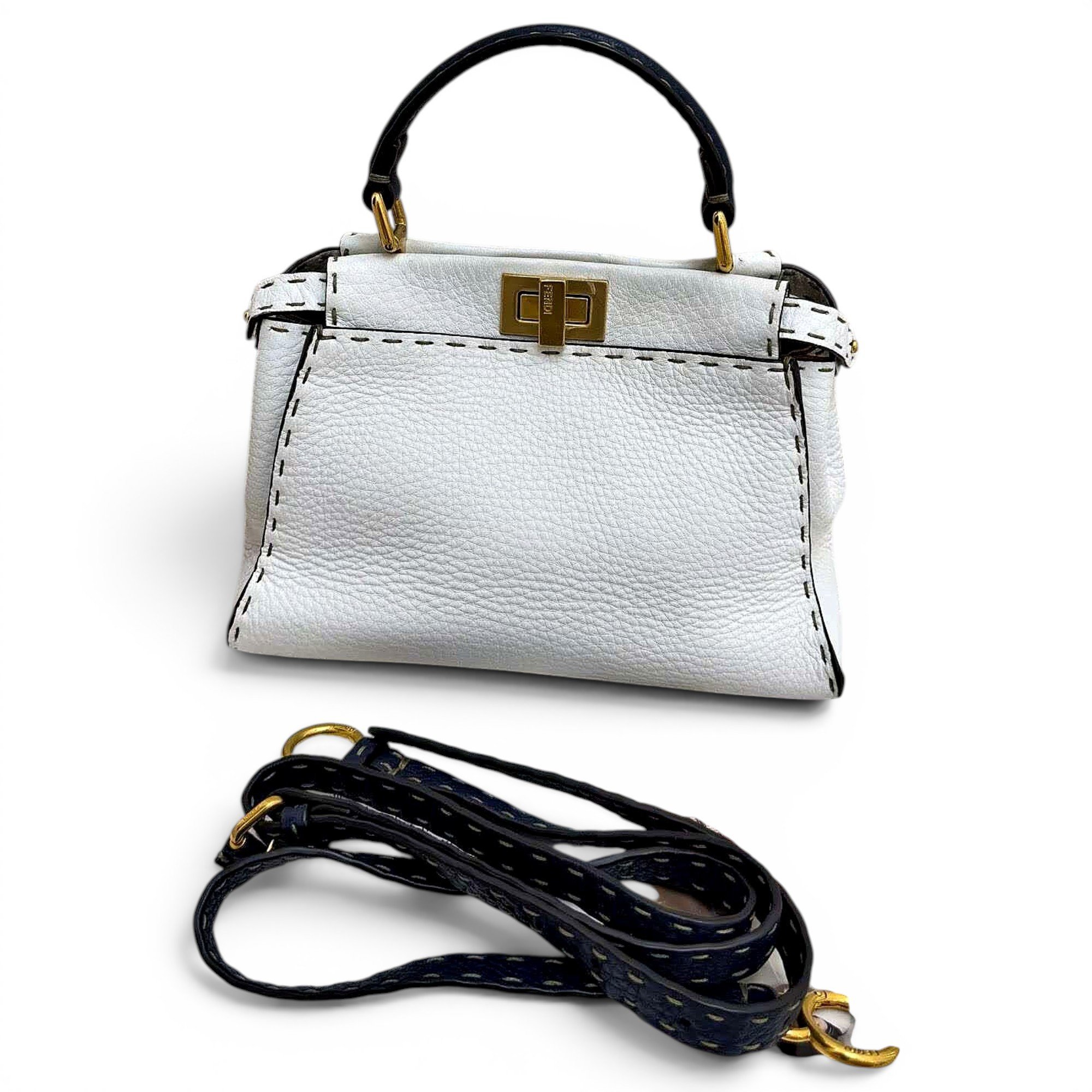 Peekaboo leather handbag