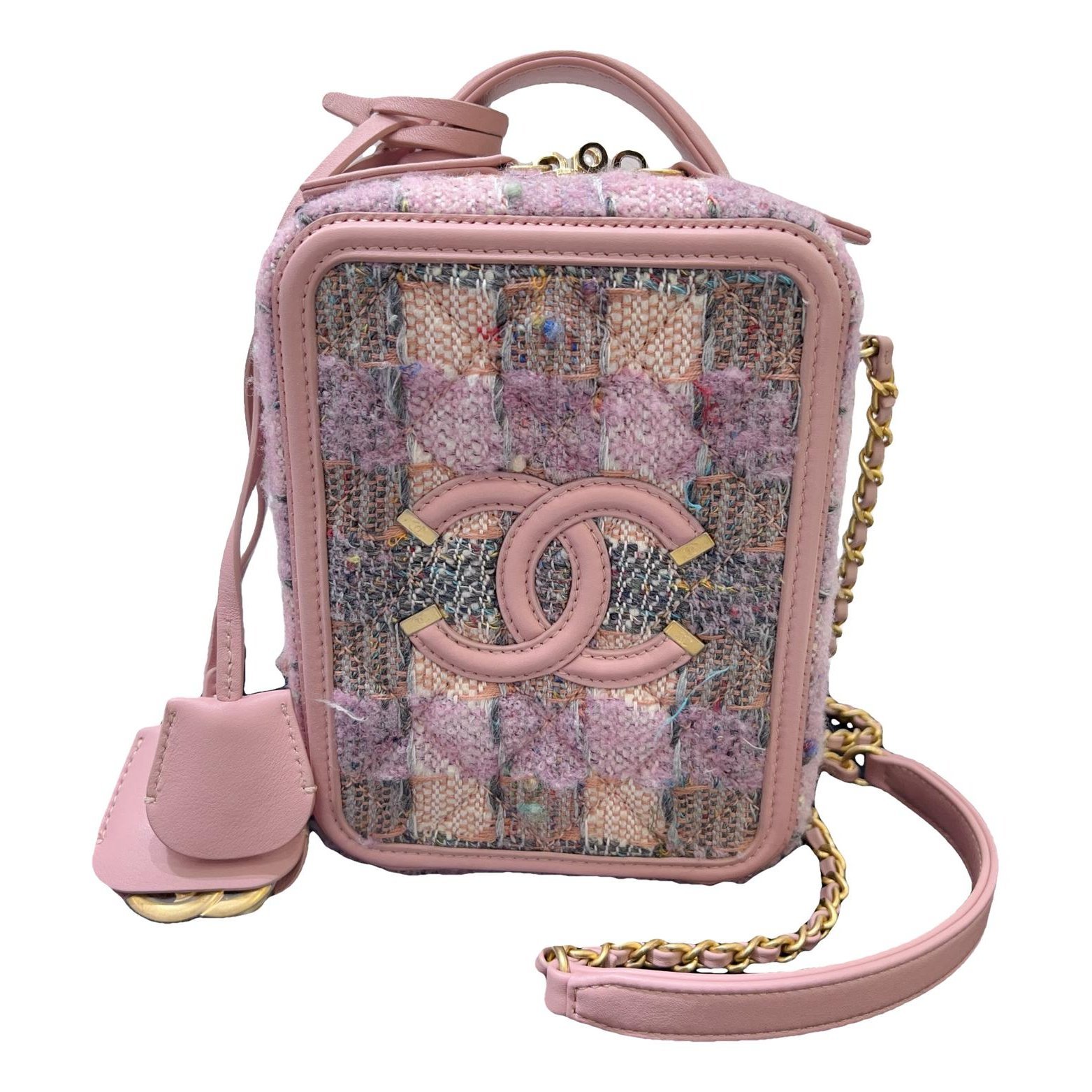 Vanity leather handbag