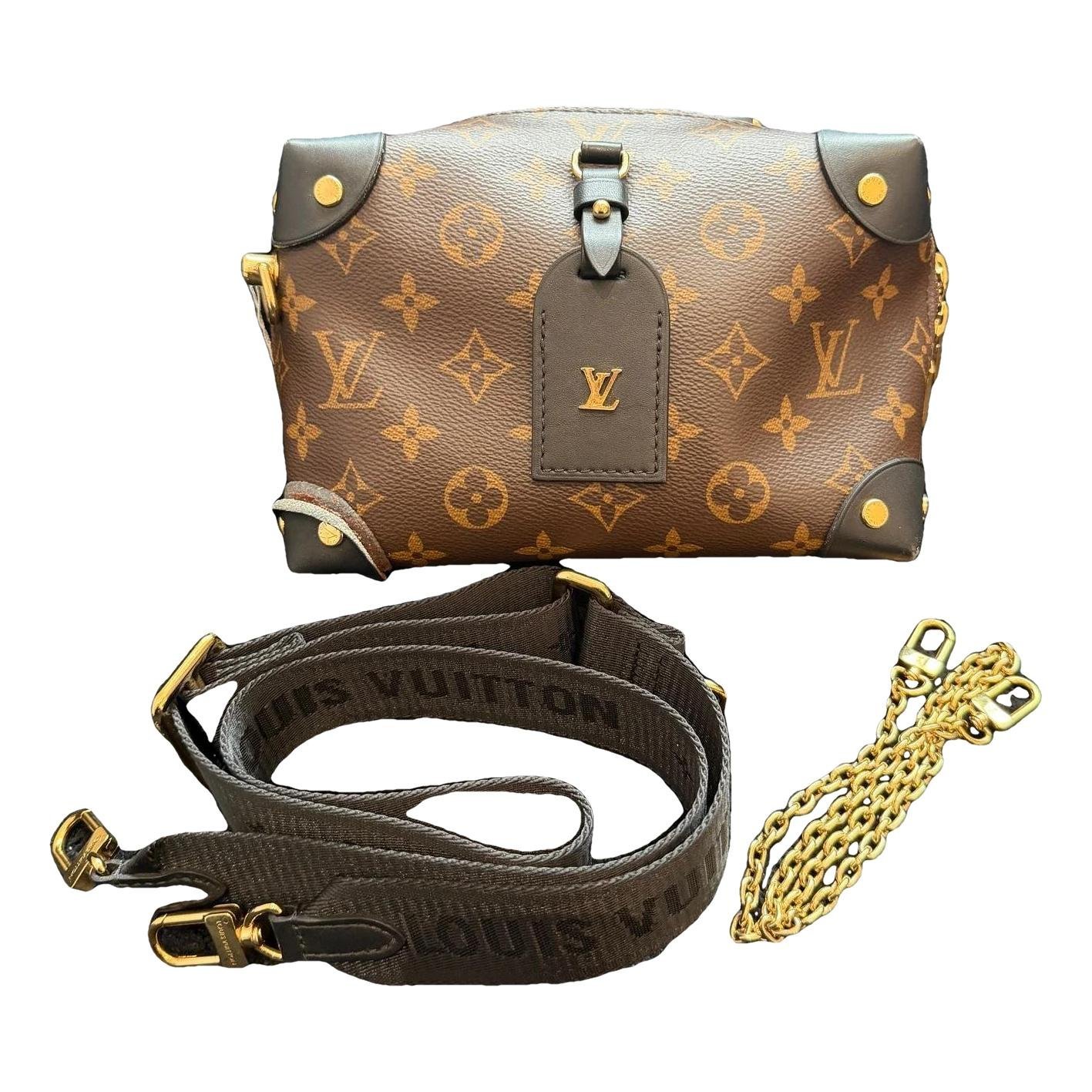 Louis Vuitton Petite Malle Souple cloth crossbody bag