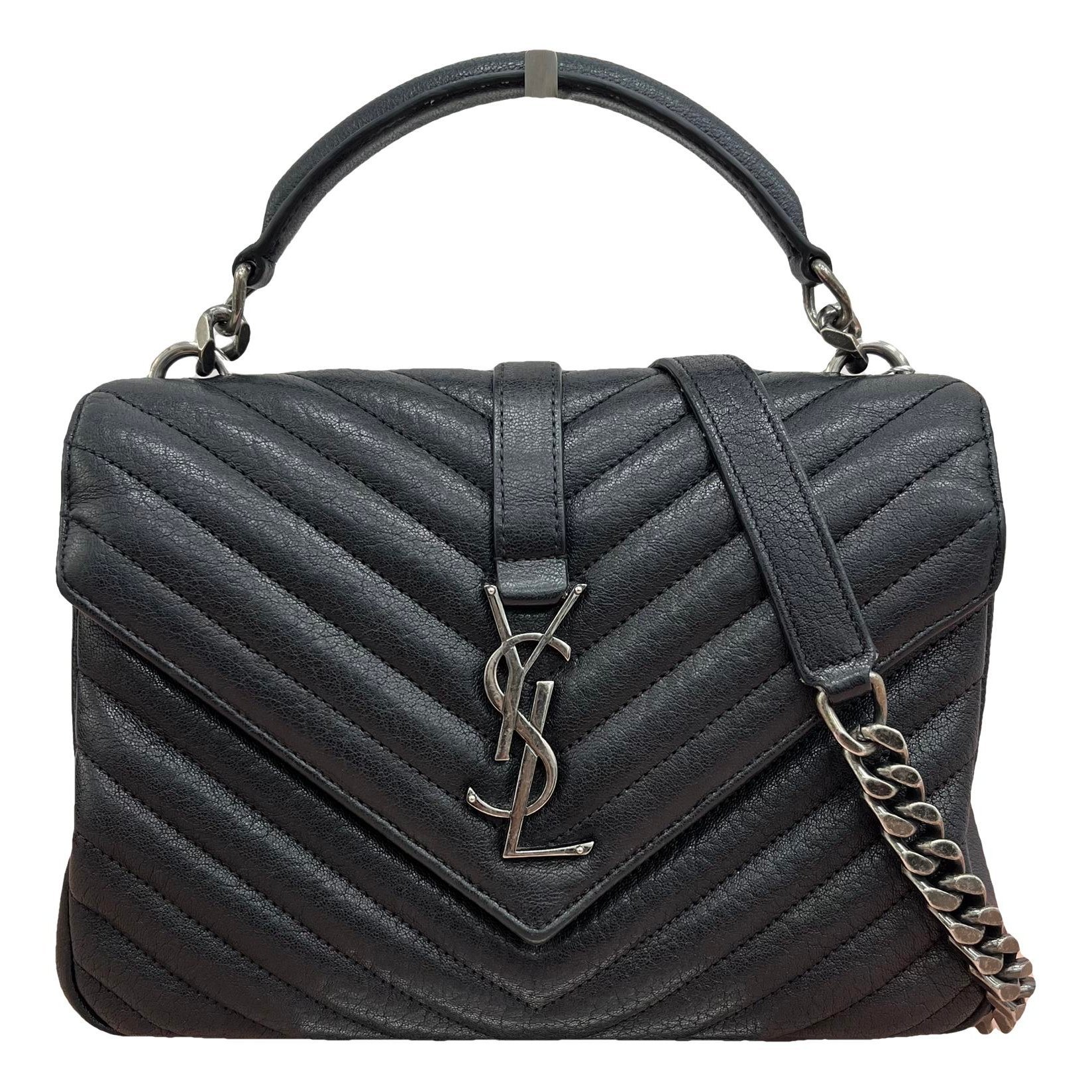 Collége monogramme leather handbag