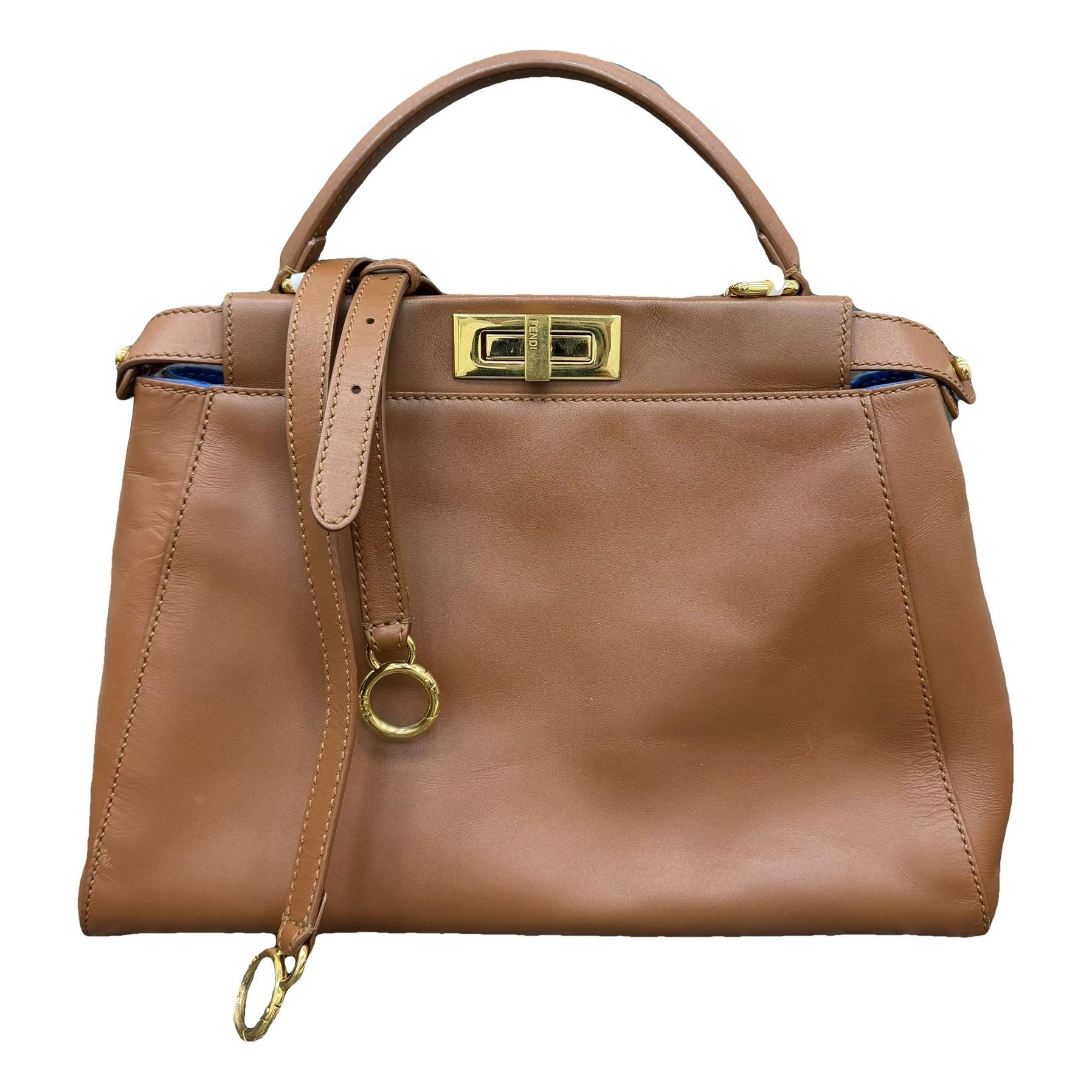 Peekaboo leather handbag