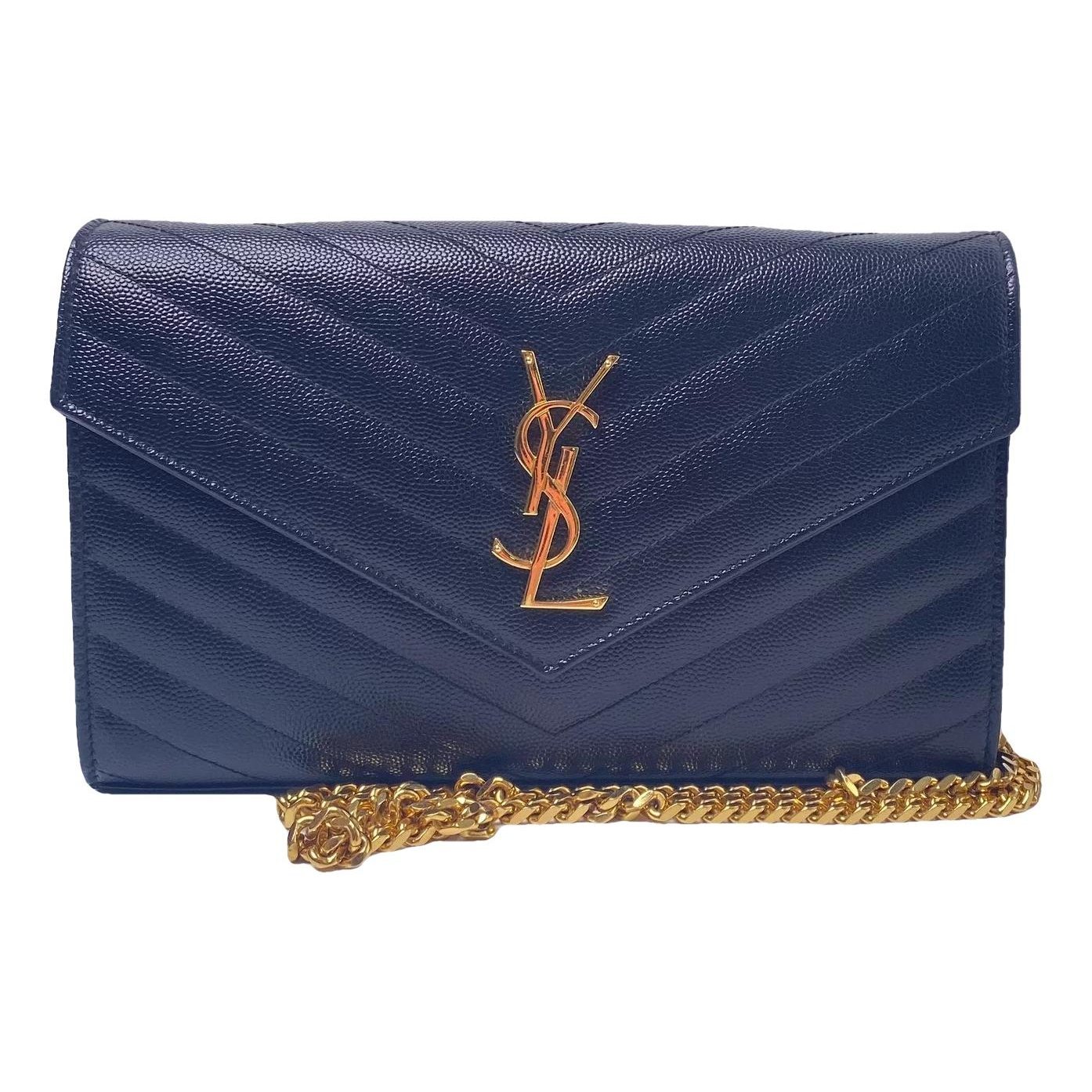 Portefeuille enveloppe leather handbag