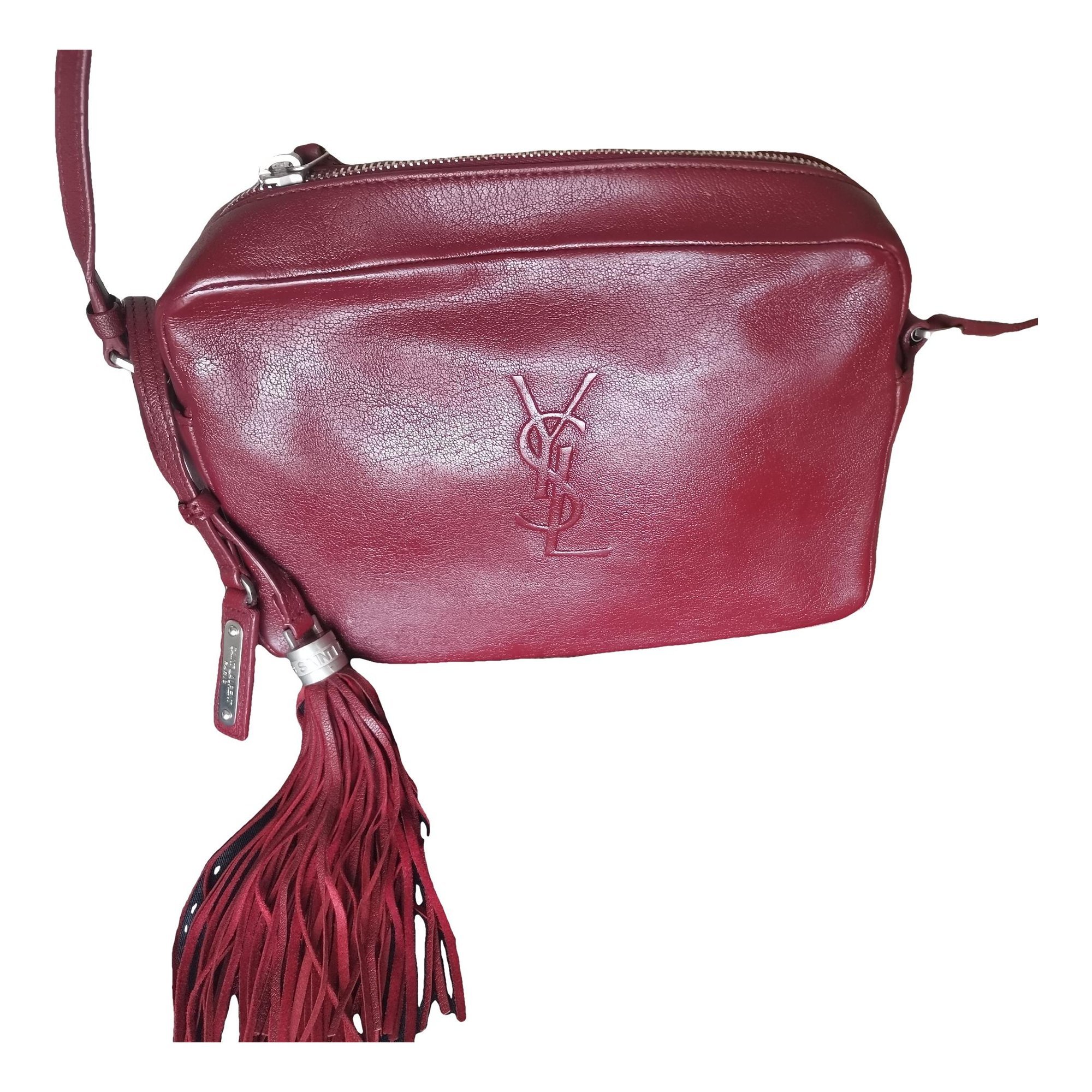 Camera Lou leather crossbody bag
