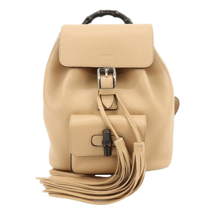 Leather backpack