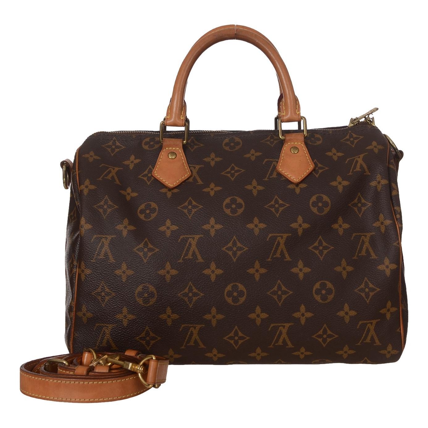 Speedy leather handbag